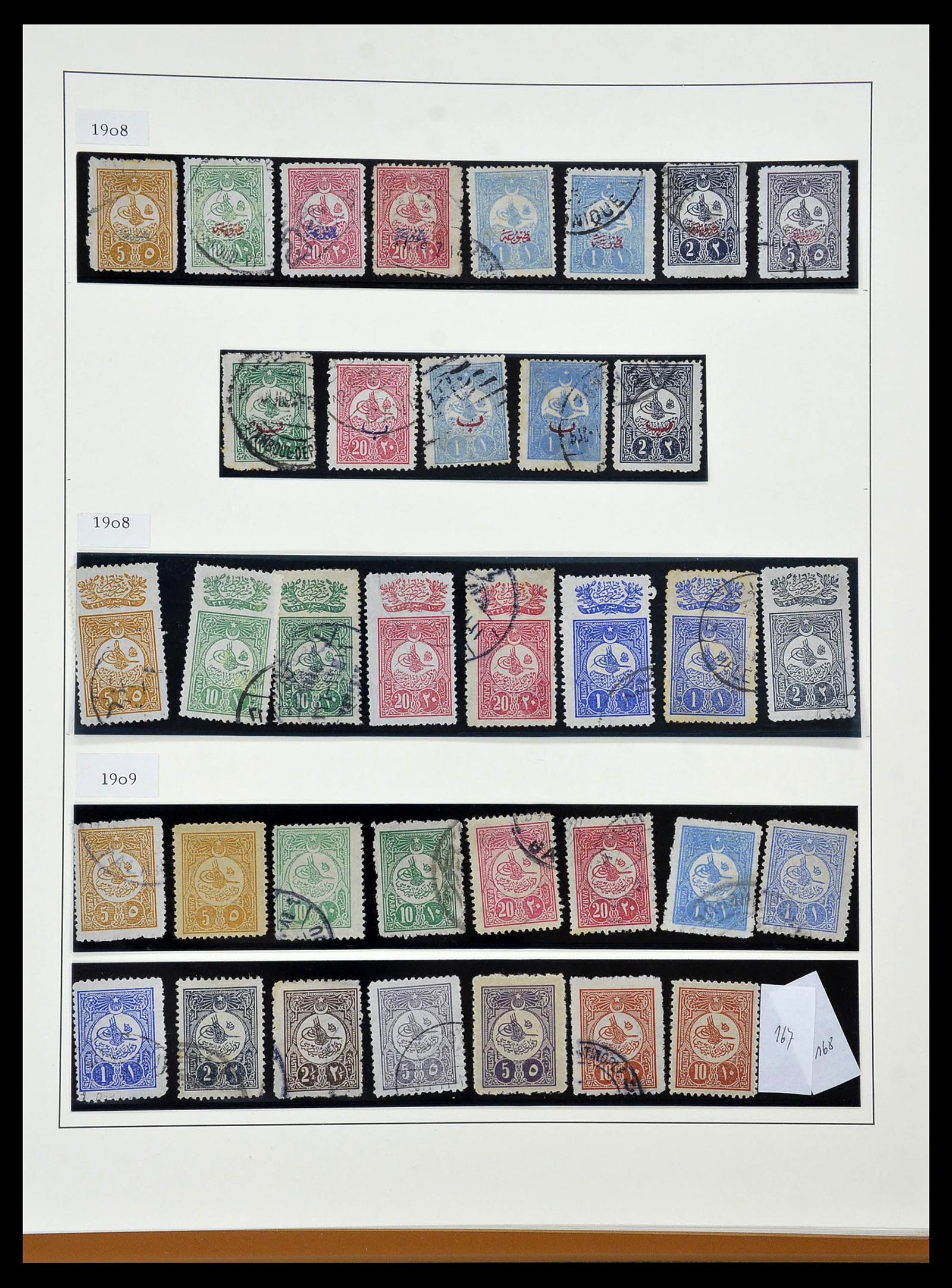 34430 010 - Postzegelverzameling 34430 Turkije 1863-1911.