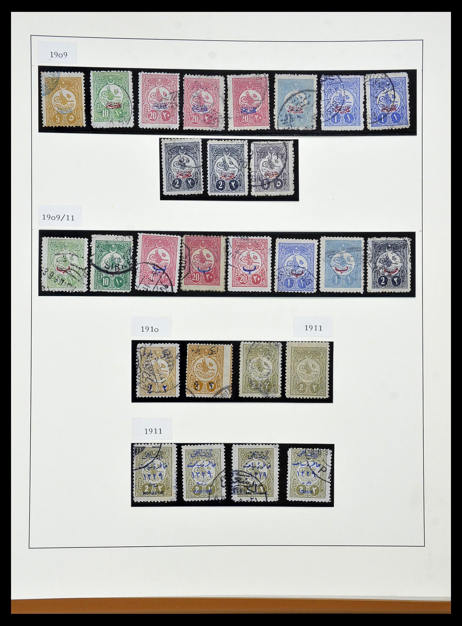 34430 011 - Postzegelverzameling 34430 Turkije 1863-1911.