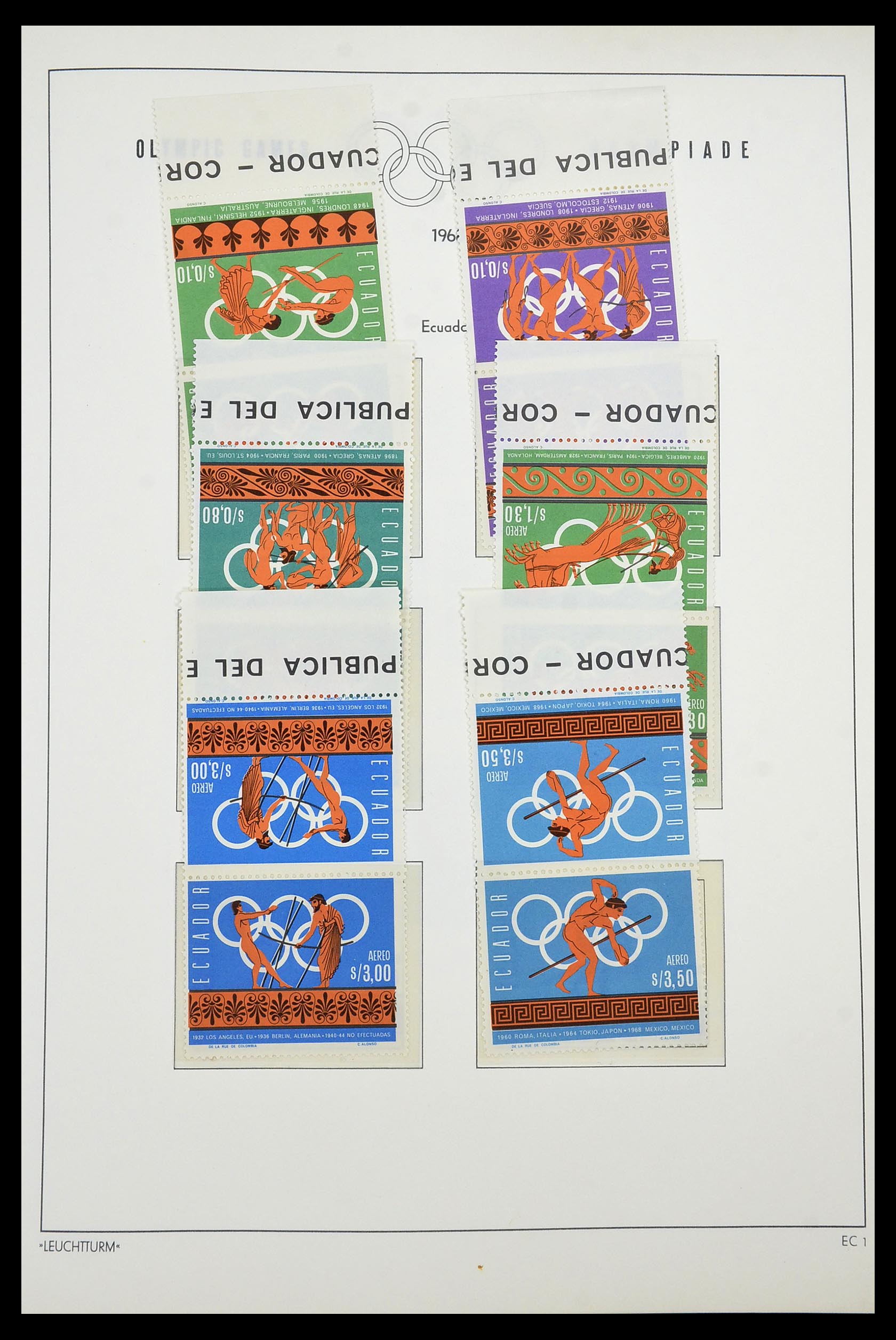 34431 002 - Postzegelverzameling 34431 Olympische Spelen 1964-1968.