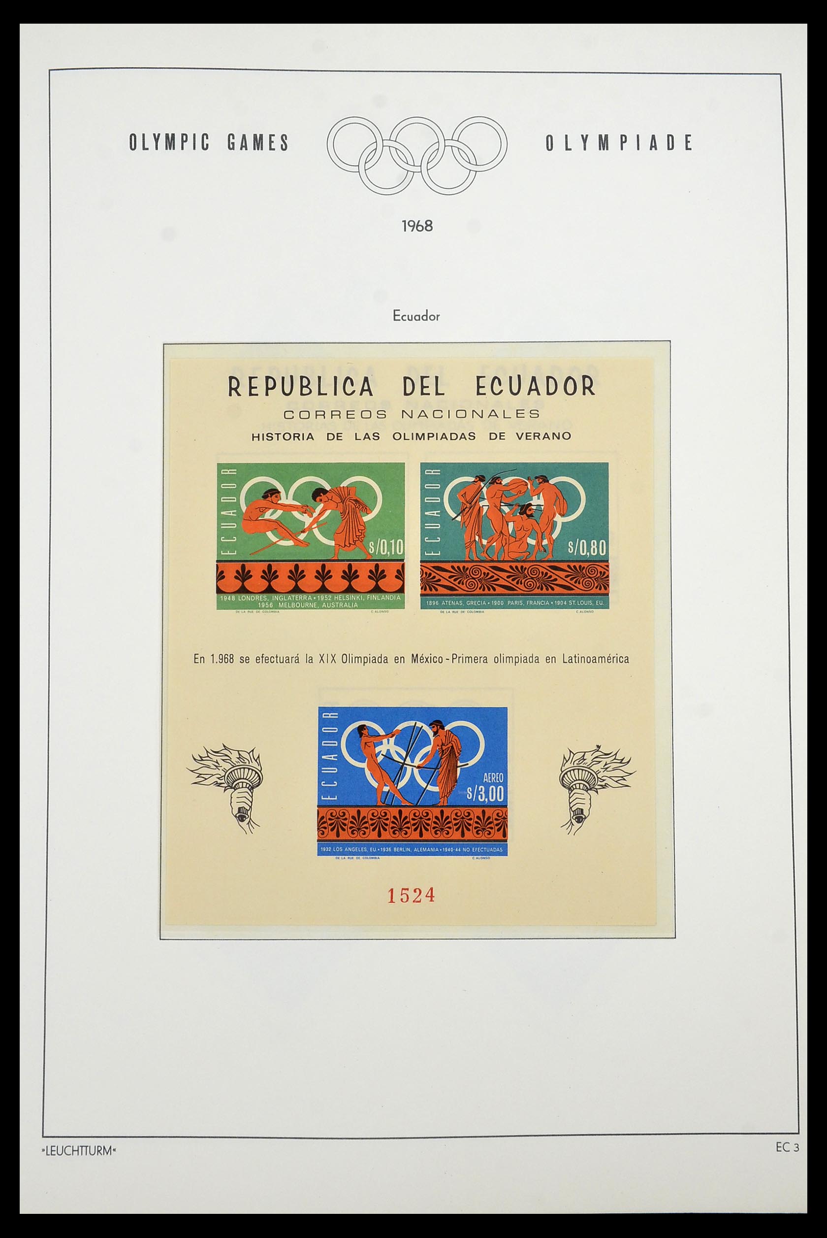 34431 006 - Postzegelverzameling 34431 Olympische Spelen 1964-1968.