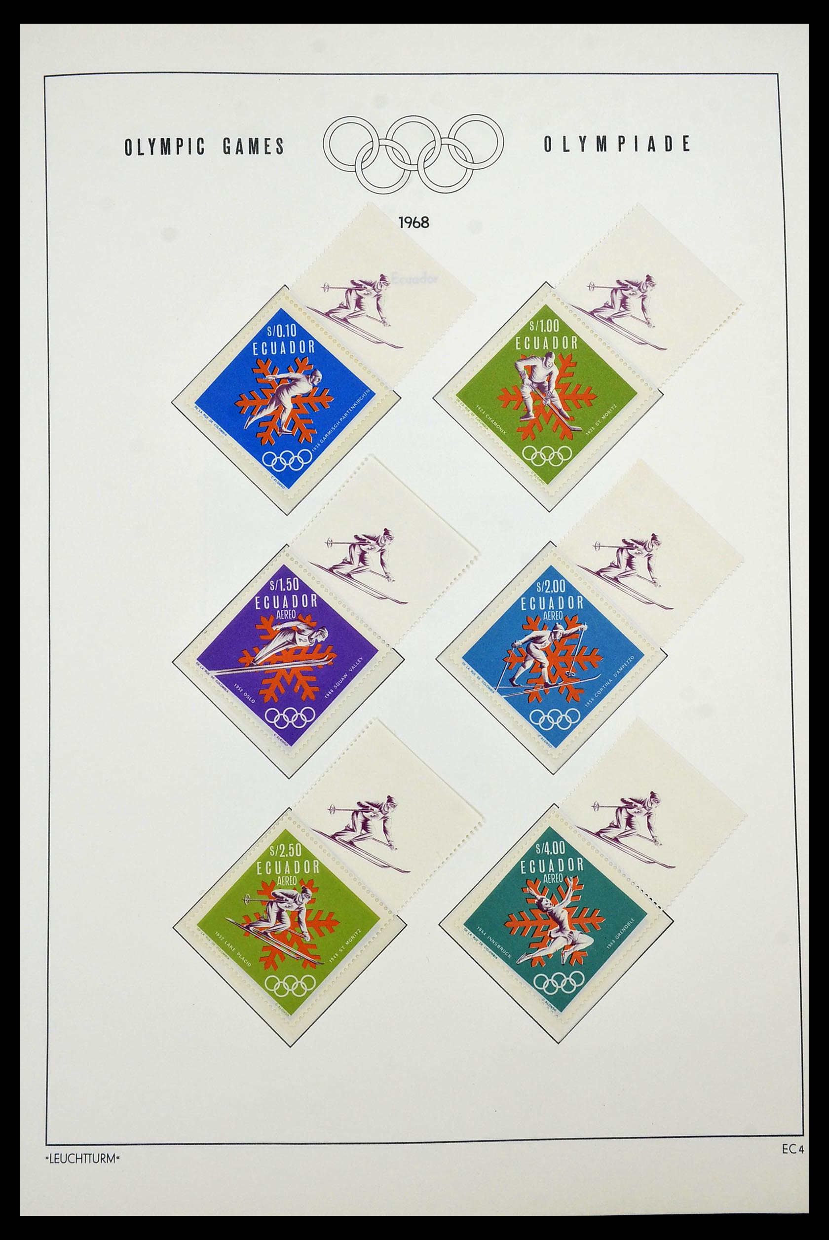 34431 007 - Postzegelverzameling 34431 Olympische Spelen 1964-1968.