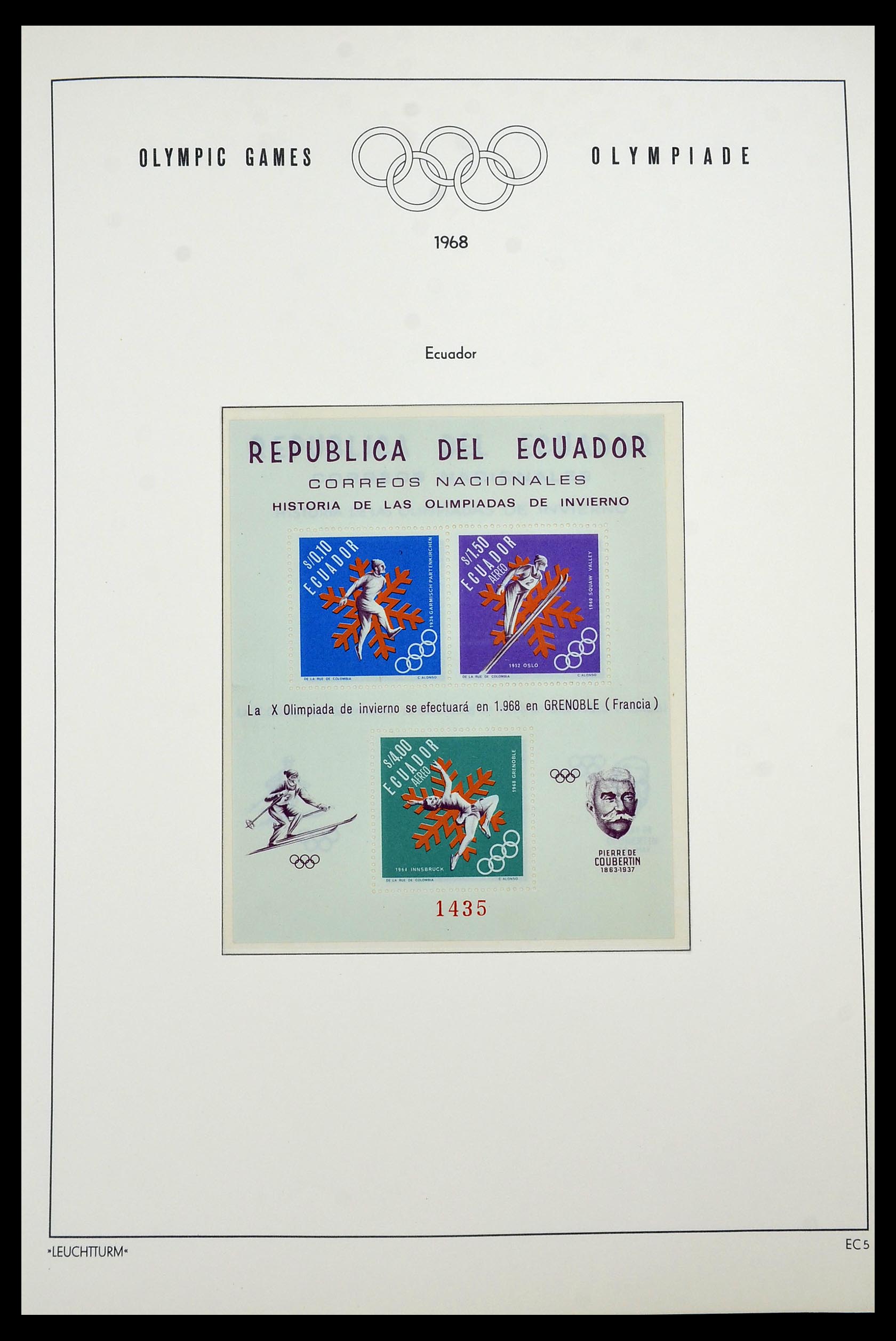 34431 008 - Postzegelverzameling 34431 Olympische Spelen 1964-1968.