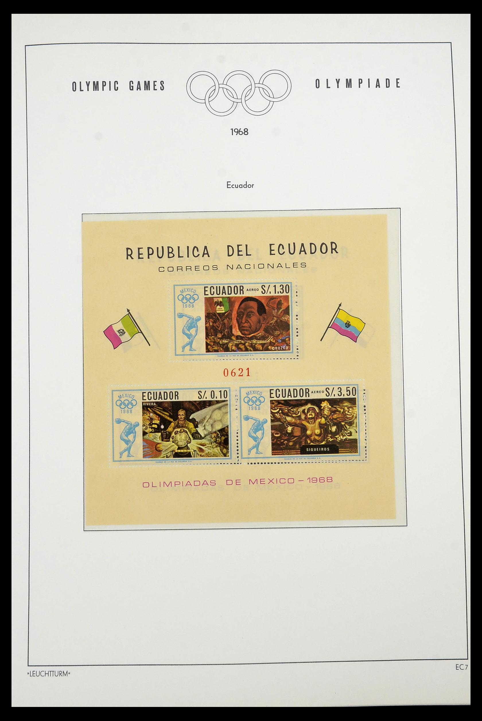 34431 011 - Postzegelverzameling 34431 Olympische Spelen 1964-1968.