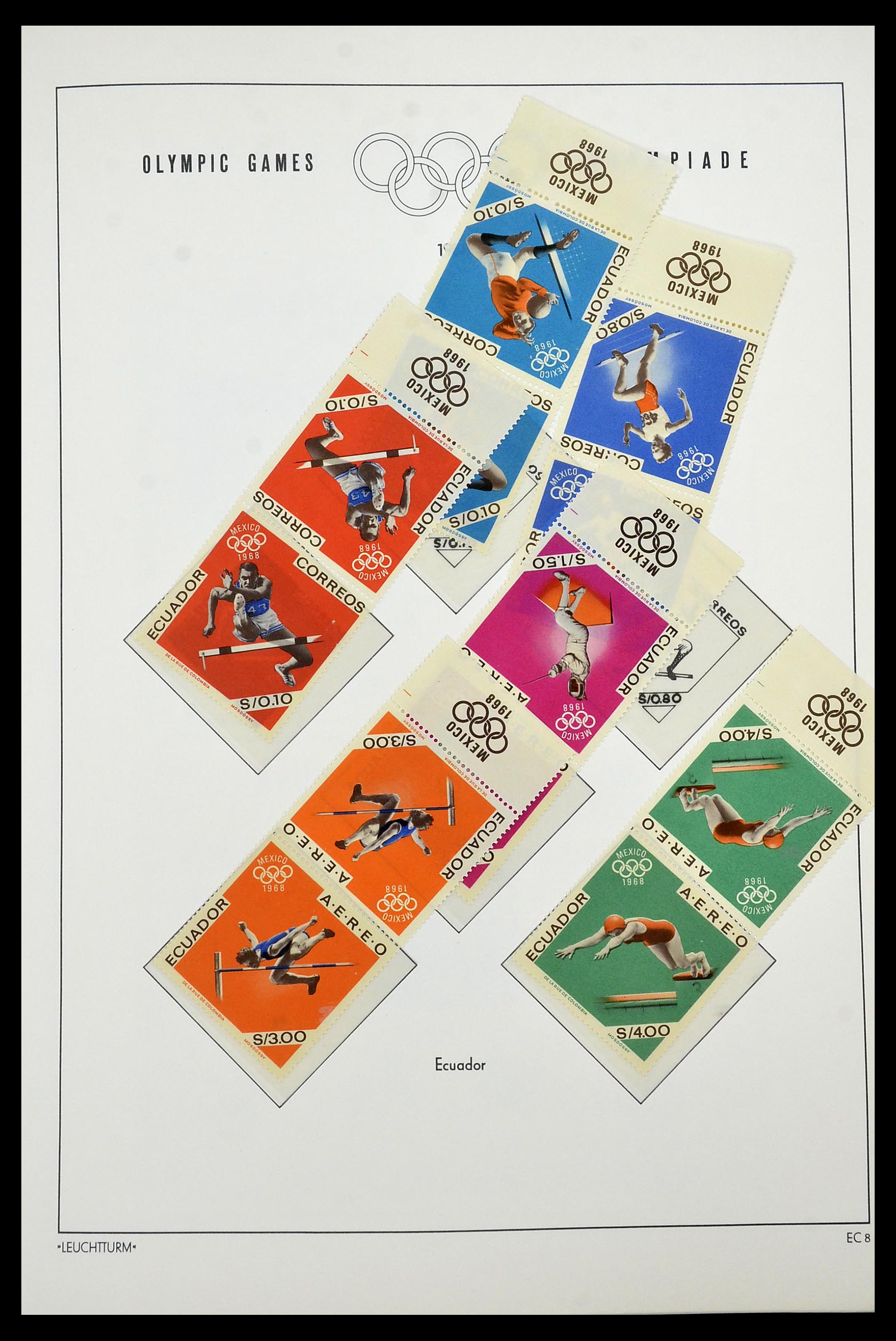 34431 013 - Postzegelverzameling 34431 Olympische Spelen 1964-1968.