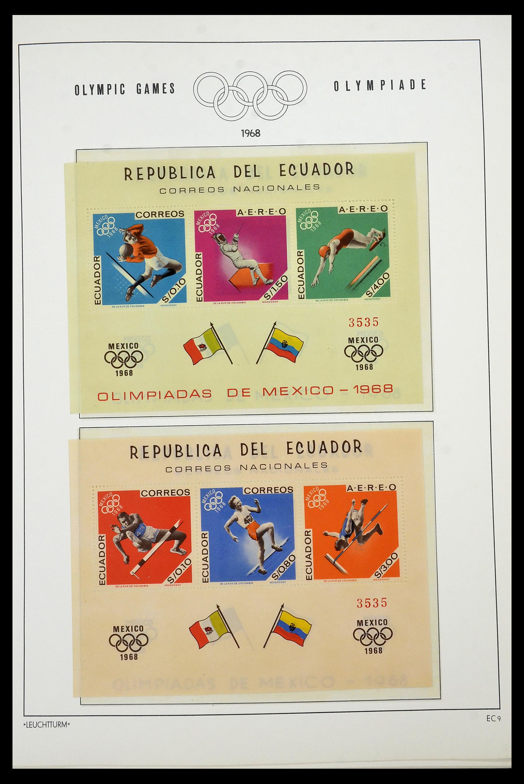 34431 014 - Postzegelverzameling 34431 Olympische Spelen 1964-1968.
