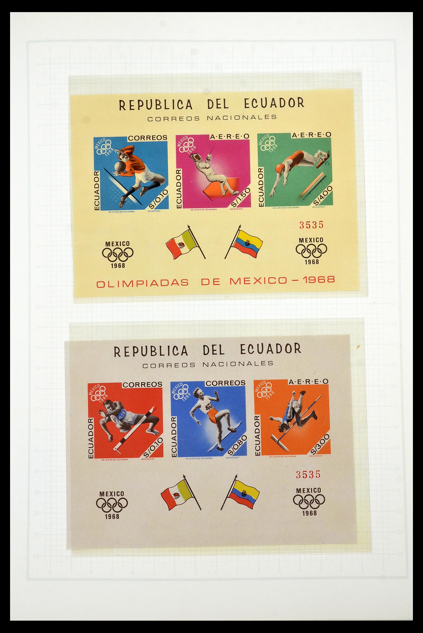 34431 015 - Postzegelverzameling 34431 Olympische Spelen 1964-1968.