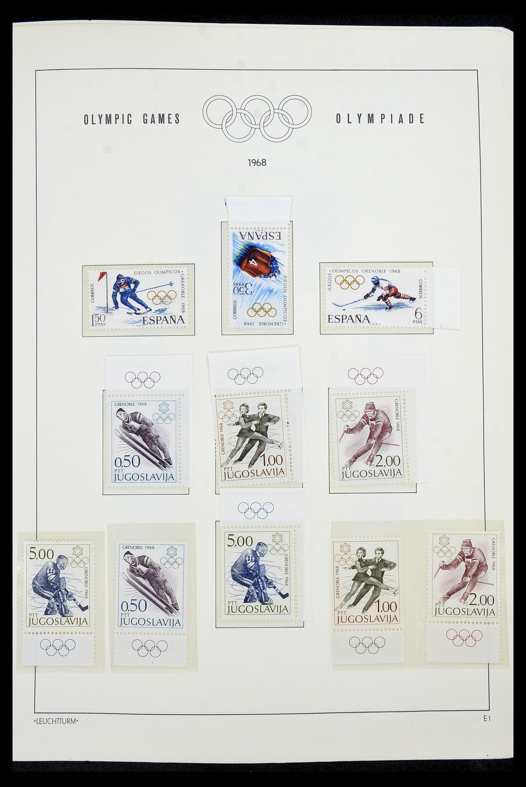 34431 016 - Postzegelverzameling 34431 Olympische Spelen 1964-1968.
