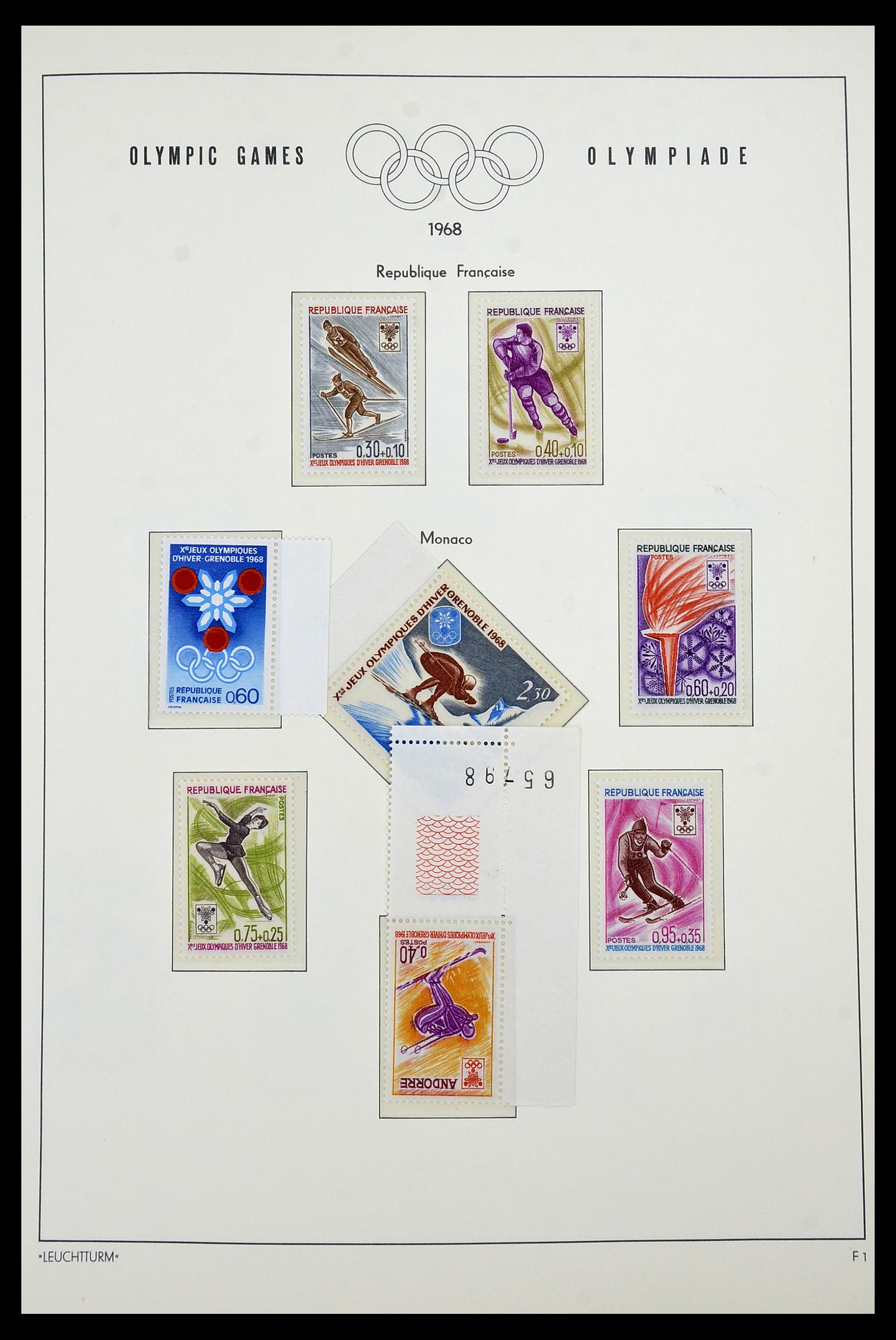 34431 017 - Postzegelverzameling 34431 Olympische Spelen 1964-1968.