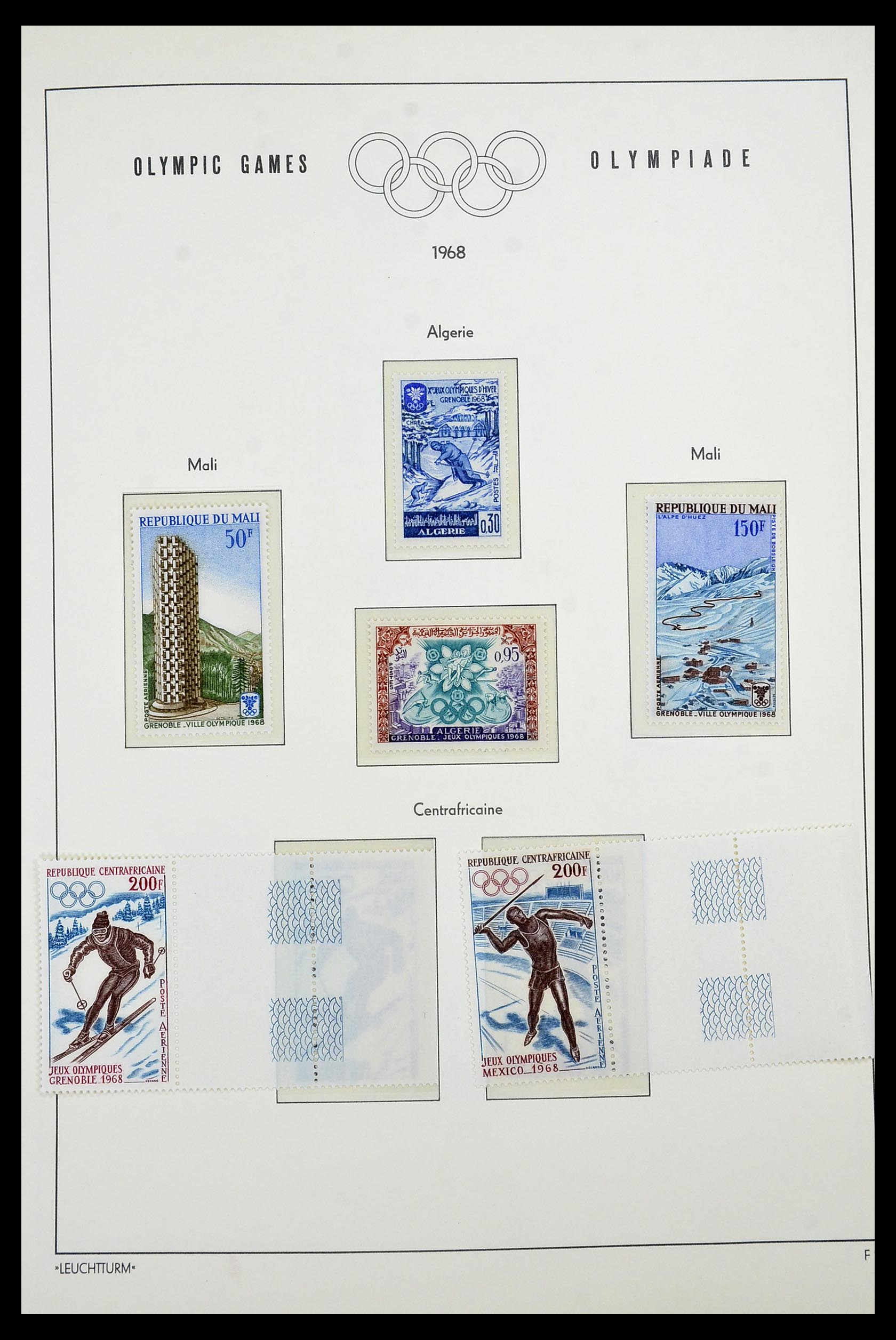 34431 018 - Postzegelverzameling 34431 Olympische Spelen 1964-1968.