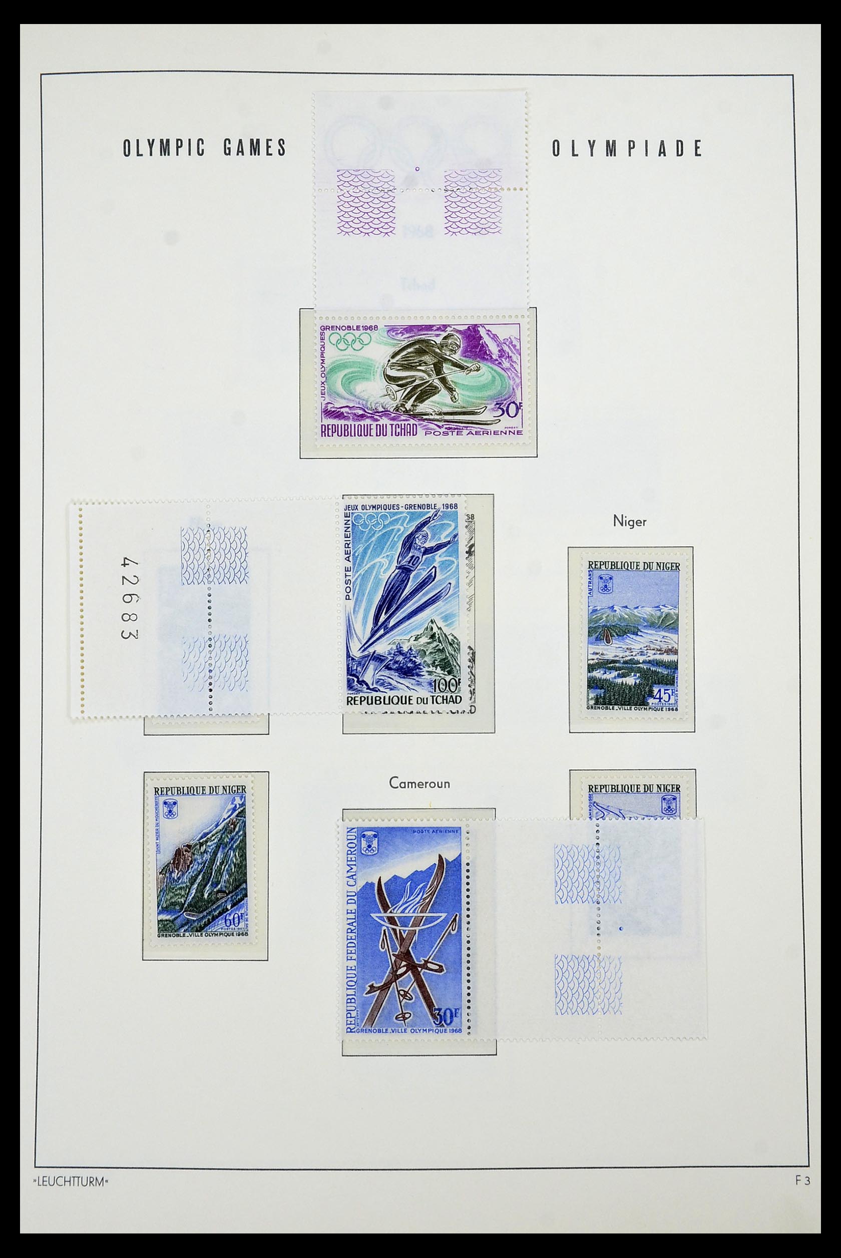 34431 019 - Postzegelverzameling 34431 Olympische Spelen 1964-1968.