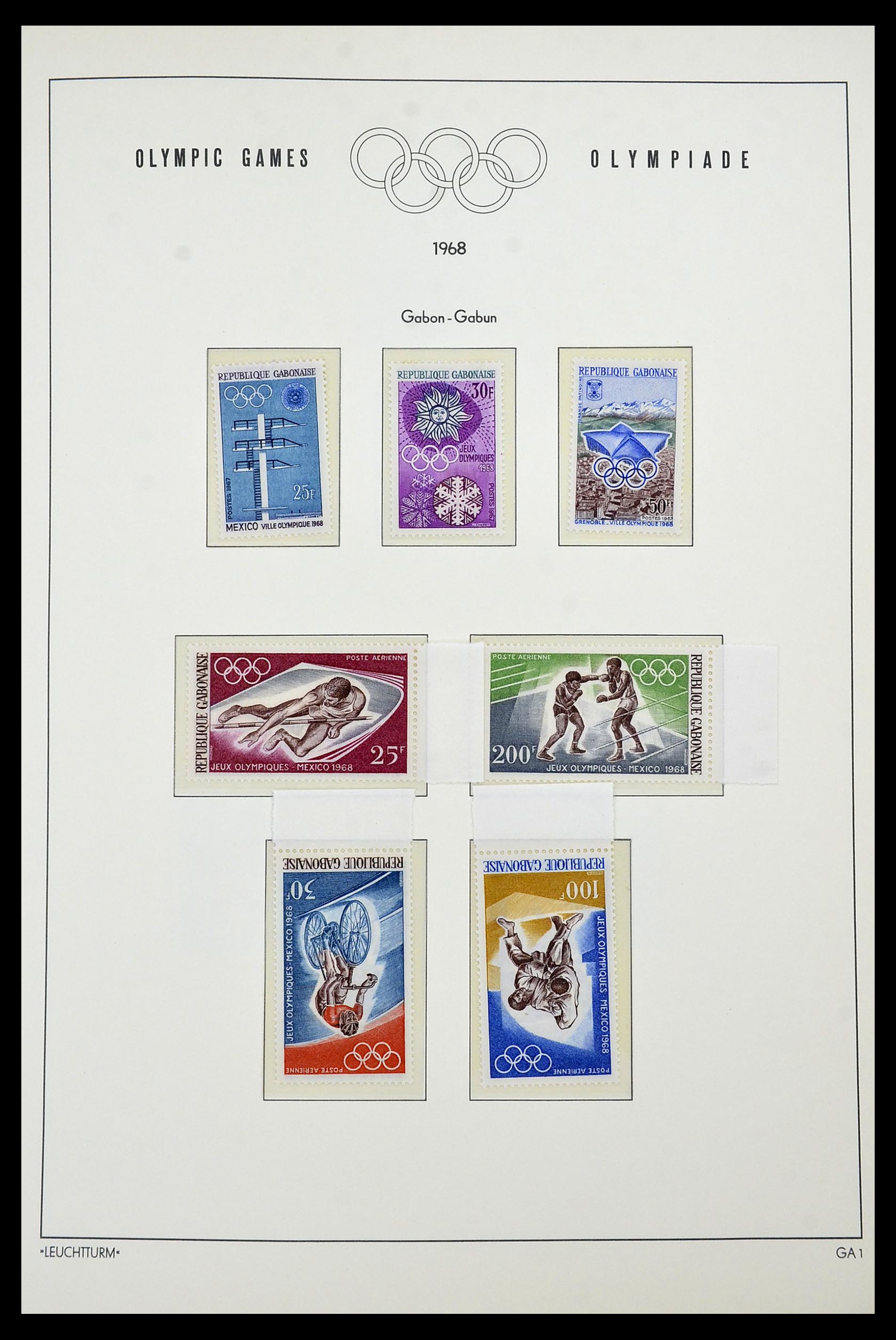 34431 022 - Postzegelverzameling 34431 Olympische Spelen 1964-1968.