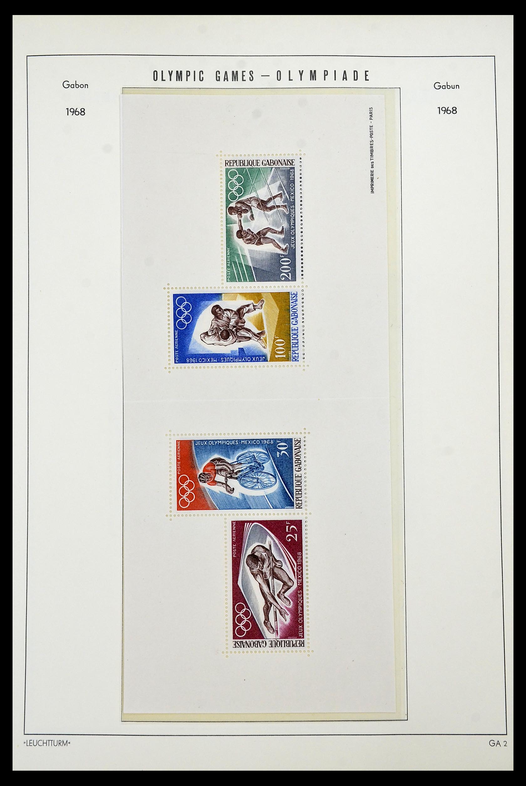 34431 024 - Postzegelverzameling 34431 Olympische Spelen 1964-1968.