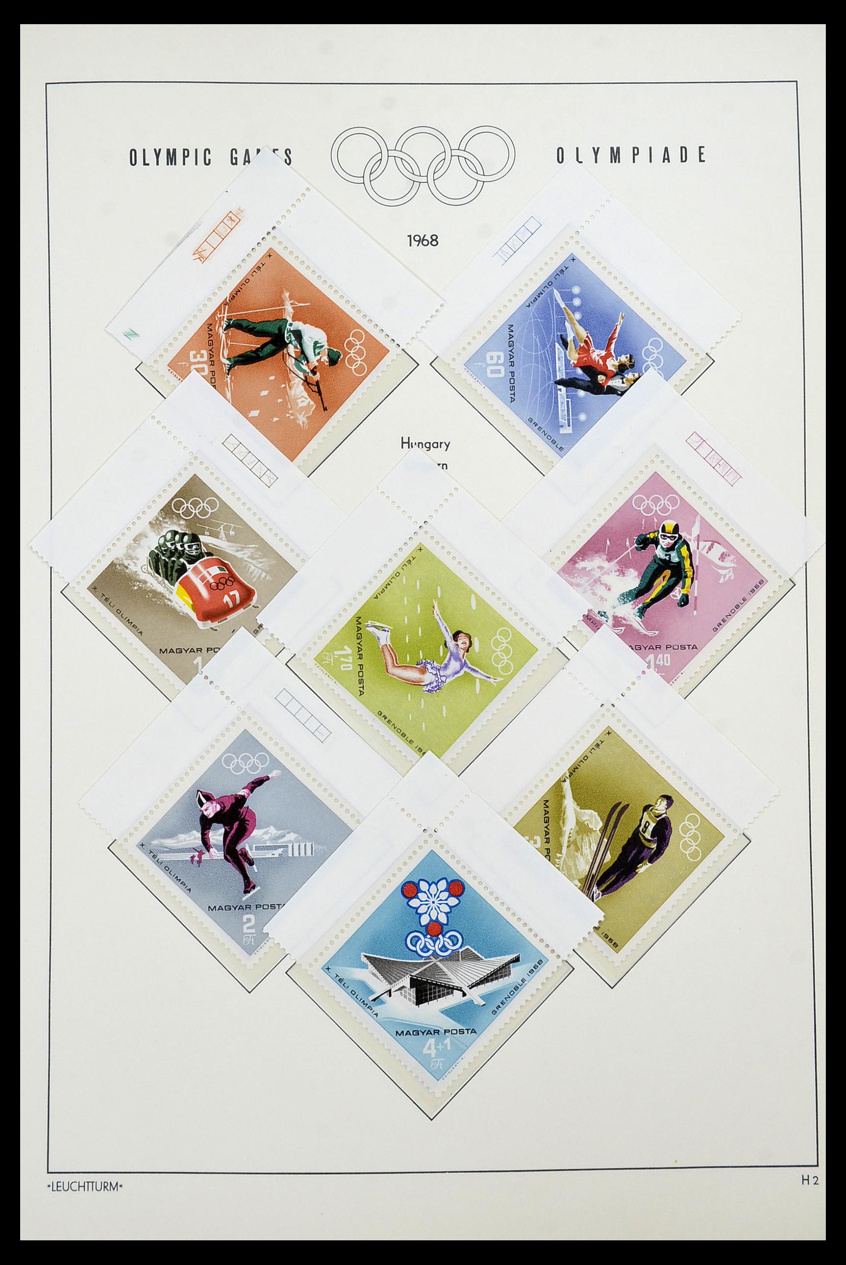 34431 027 - Postzegelverzameling 34431 Olympische Spelen 1964-1968.