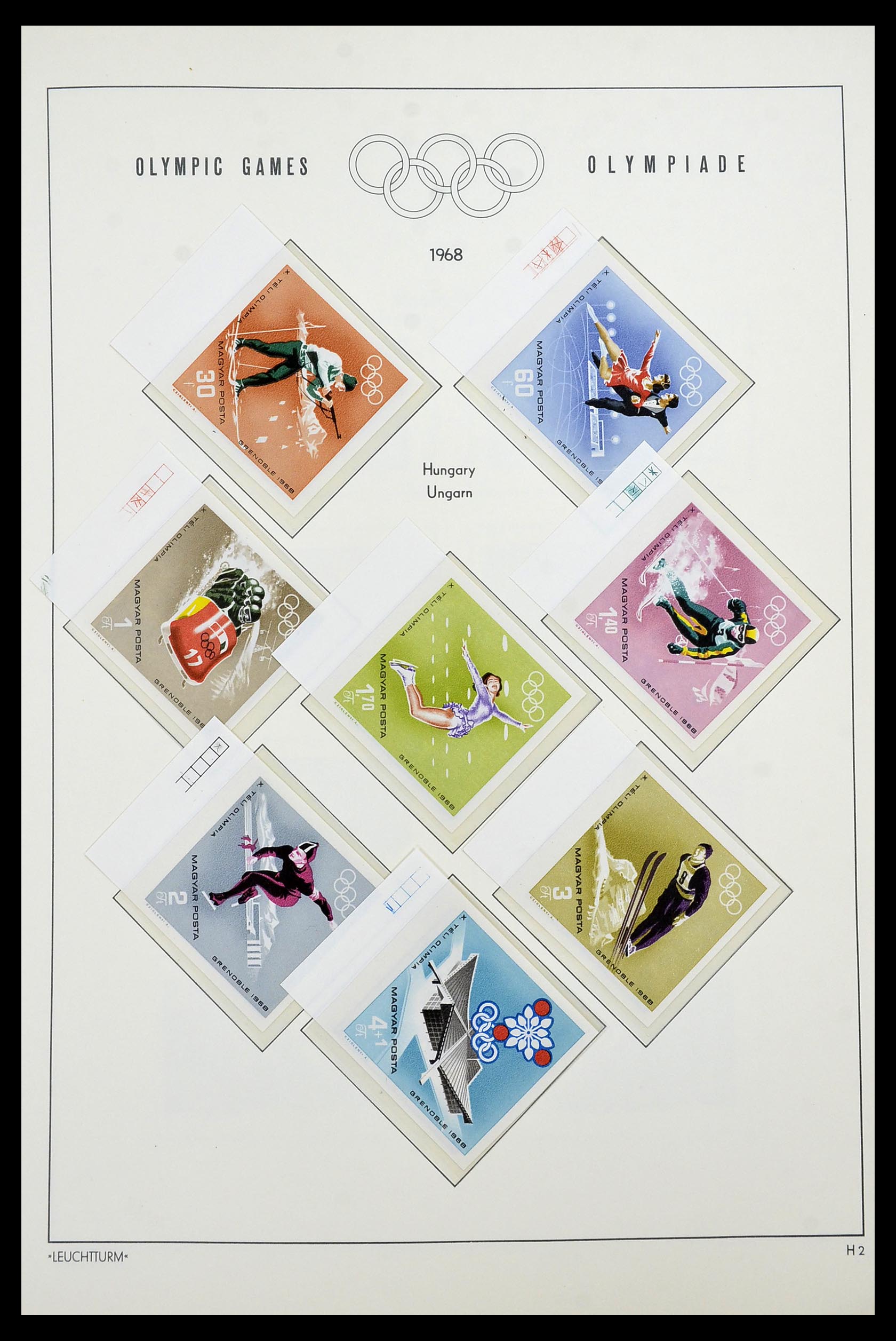 34431 028 - Postzegelverzameling 34431 Olympische Spelen 1964-1968.