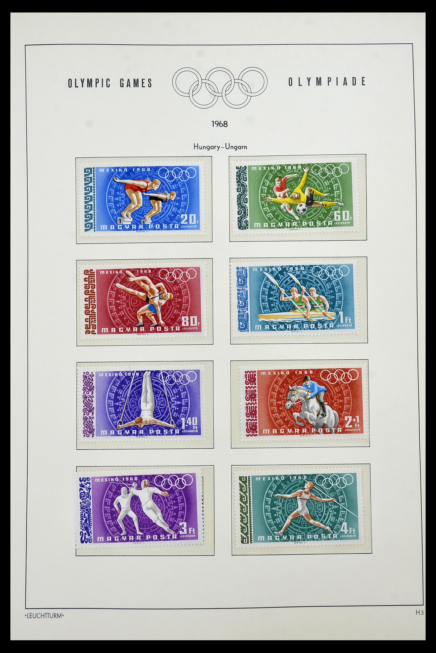 34431 029 - Postzegelverzameling 34431 Olympische Spelen 1964-1968.