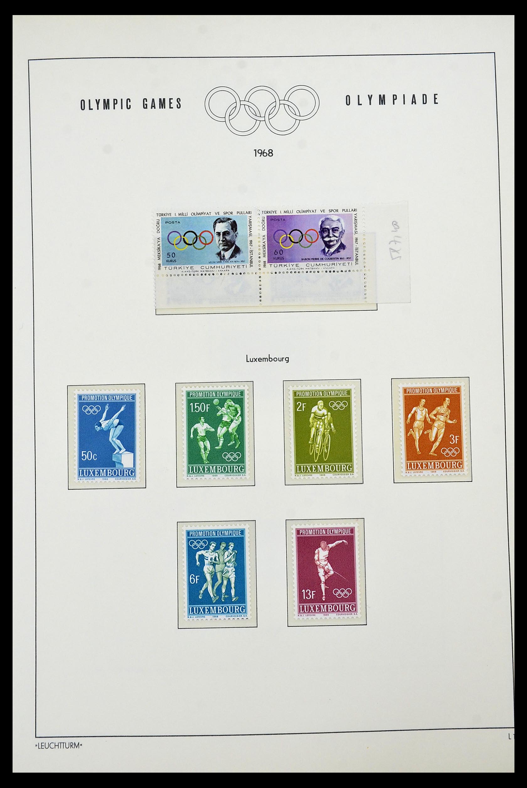 34431 033 - Postzegelverzameling 34431 Olympische Spelen 1964-1968.