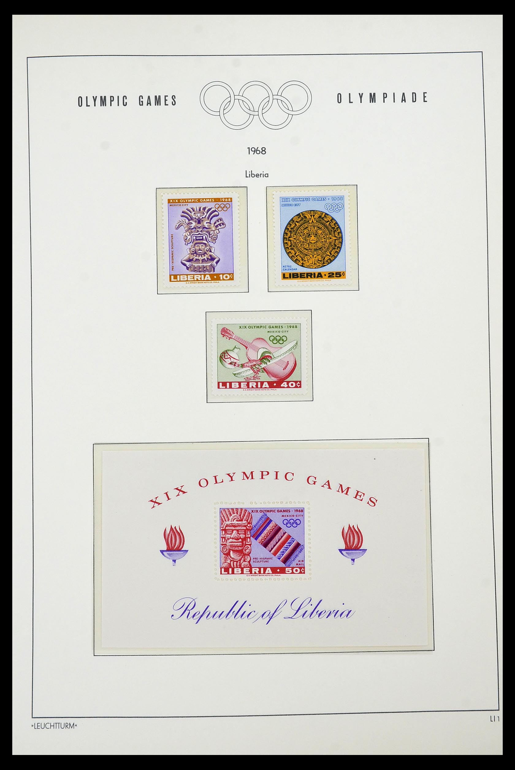 34431 034 - Postzegelverzameling 34431 Olympische Spelen 1964-1968.