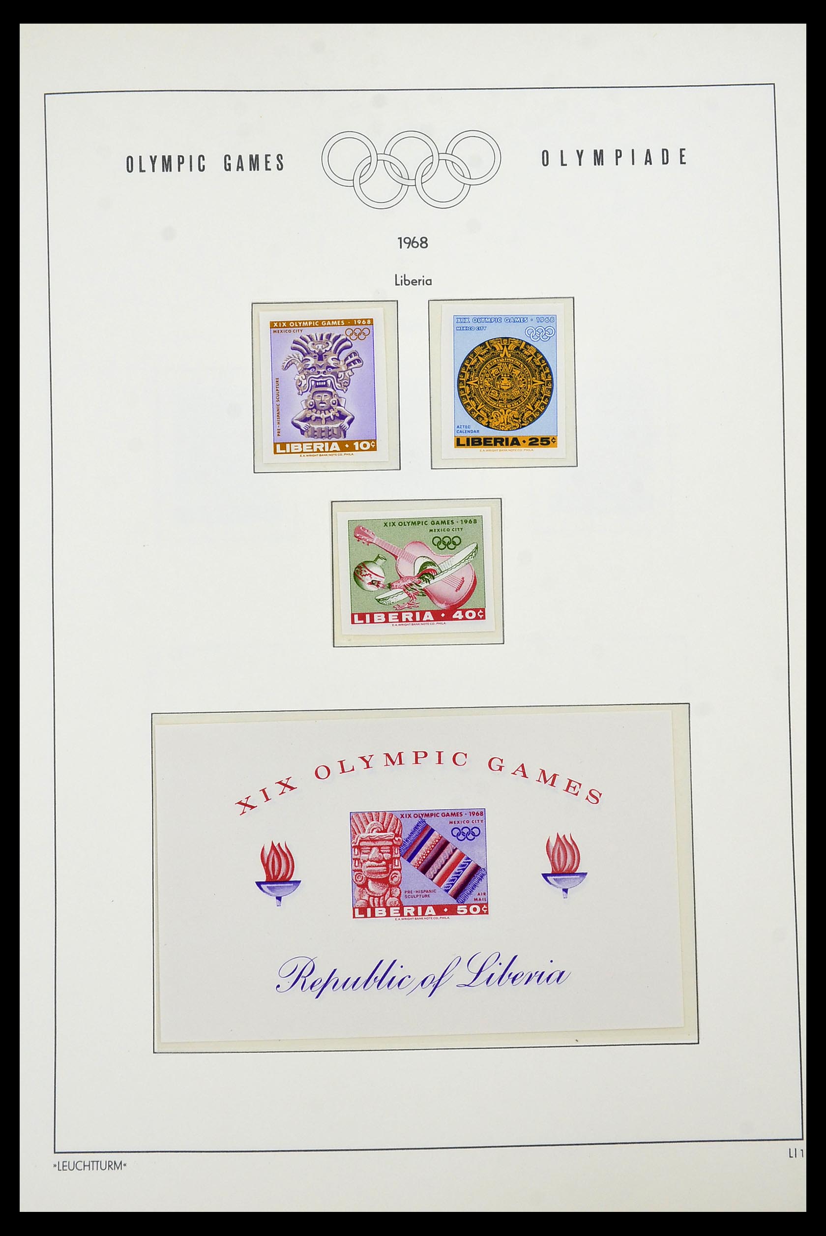 34431 035 - Postzegelverzameling 34431 Olympische Spelen 1964-1968.