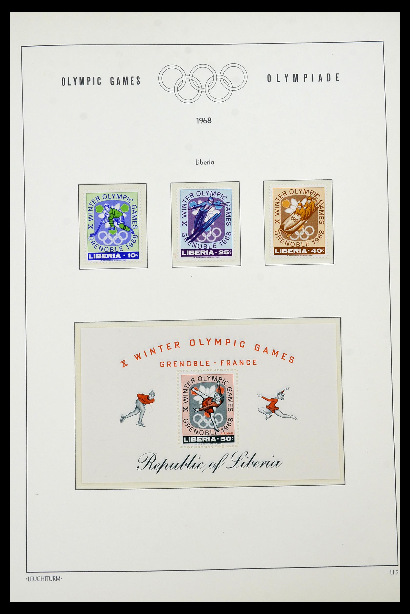 34431 036 - Postzegelverzameling 34431 Olympische Spelen 1964-1968.