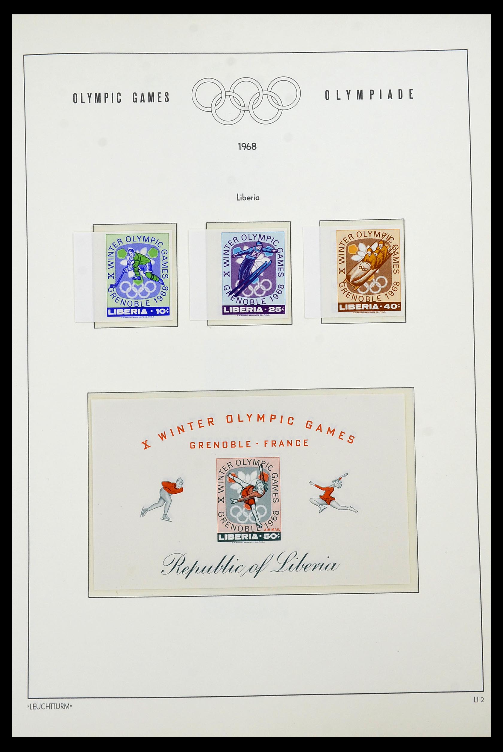 34431 037 - Postzegelverzameling 34431 Olympische Spelen 1964-1968.