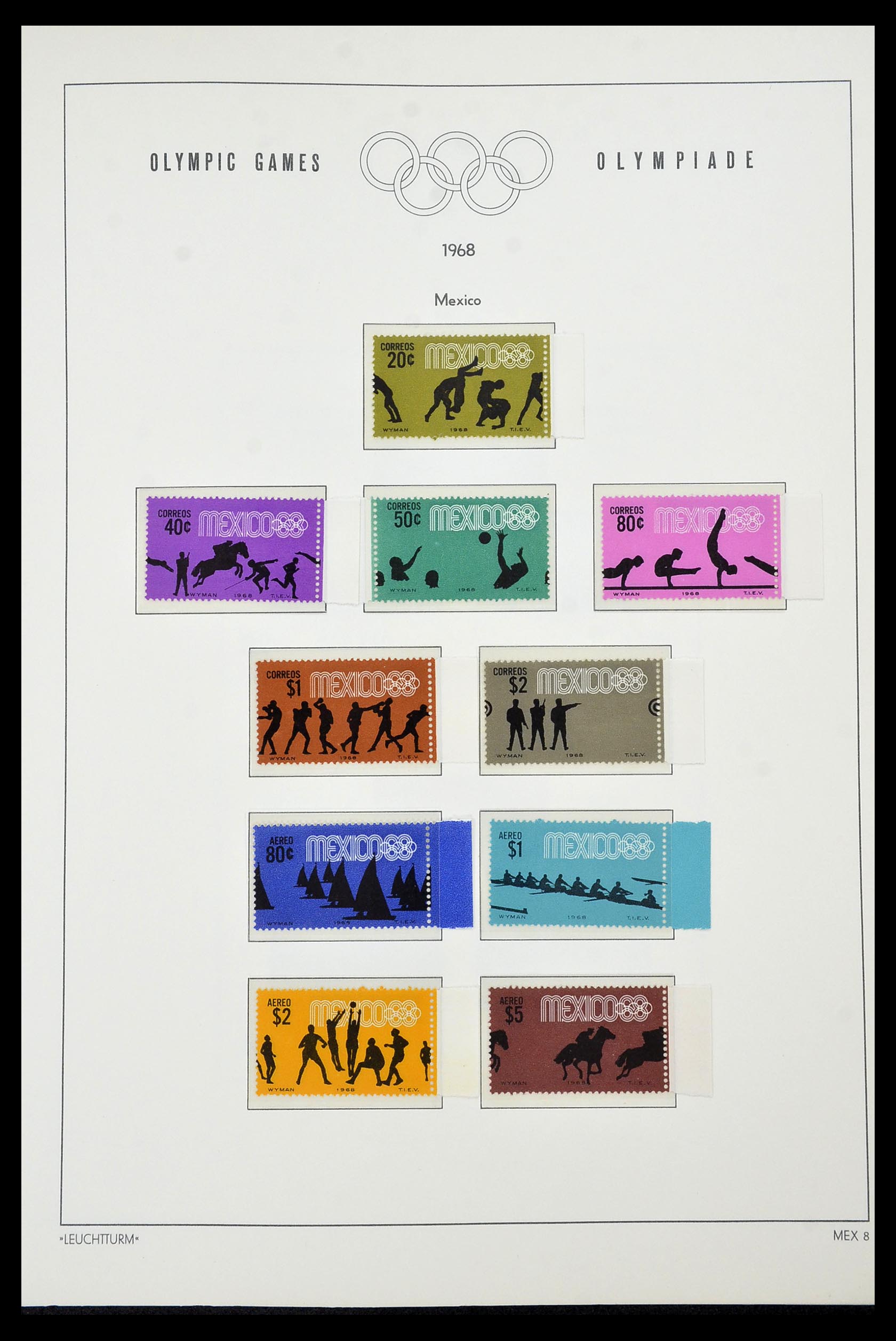34431 046 - Postzegelverzameling 34431 Olympische Spelen 1964-1968.
