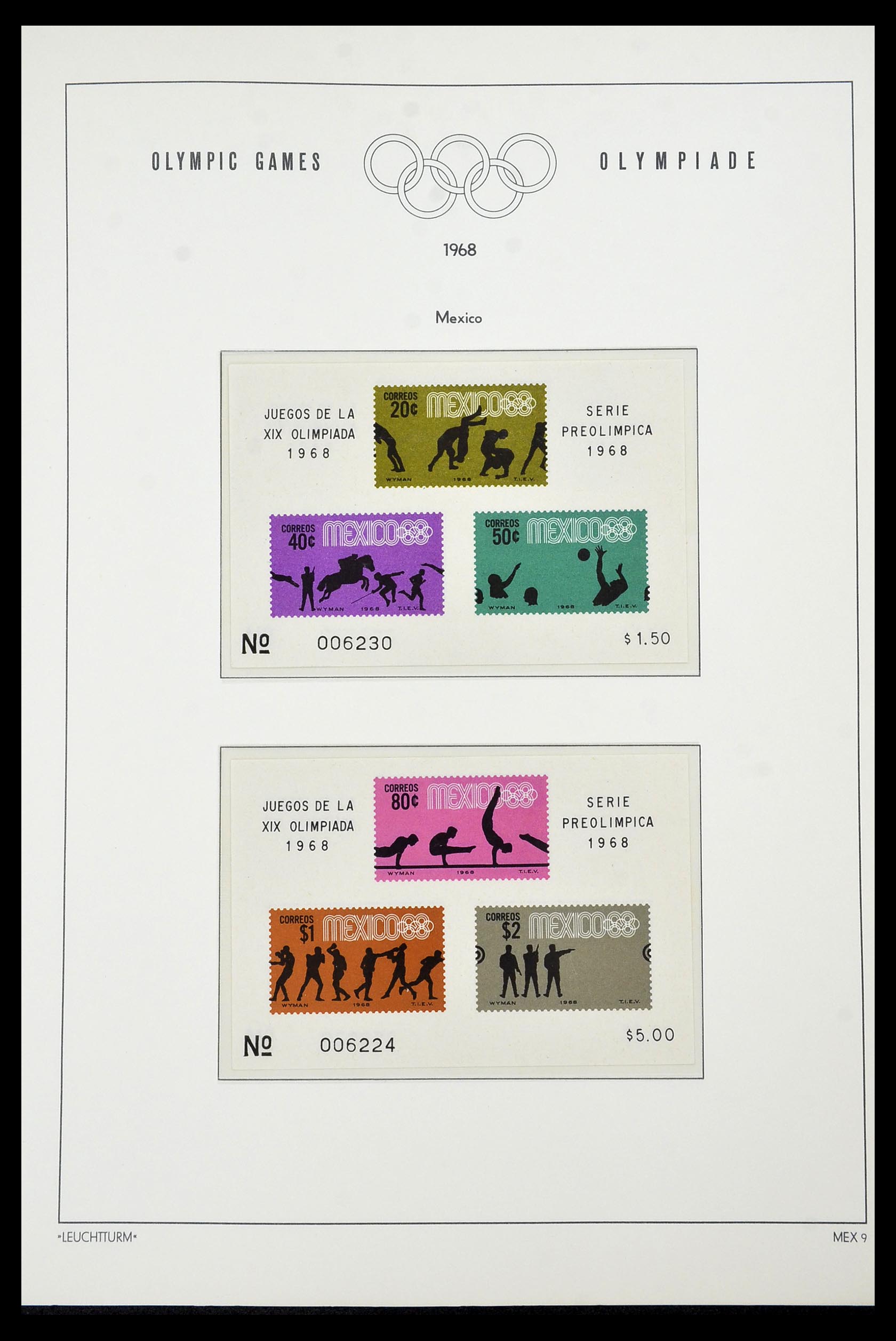 34431 047 - Postzegelverzameling 34431 Olympische Spelen 1964-1968.