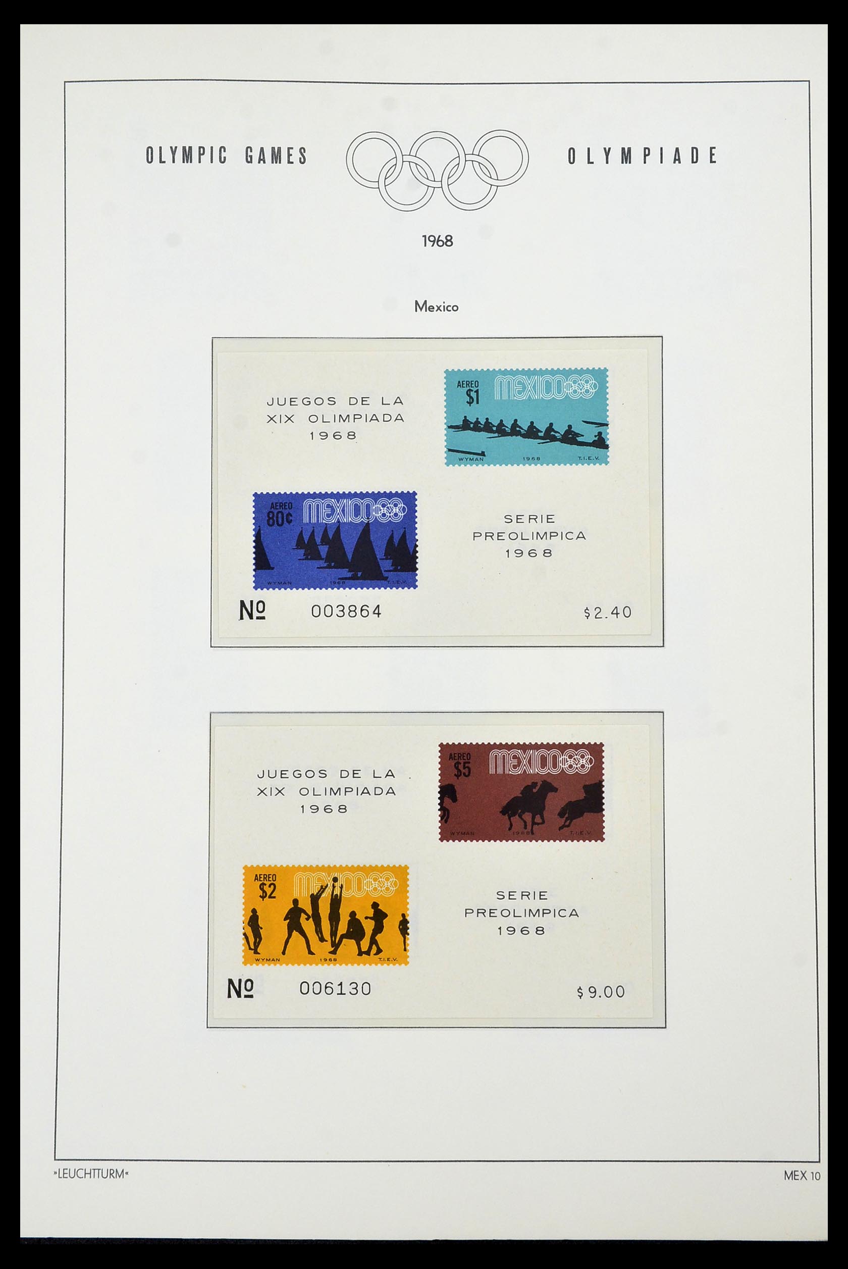 34431 048 - Postzegelverzameling 34431 Olympische Spelen 1964-1968.