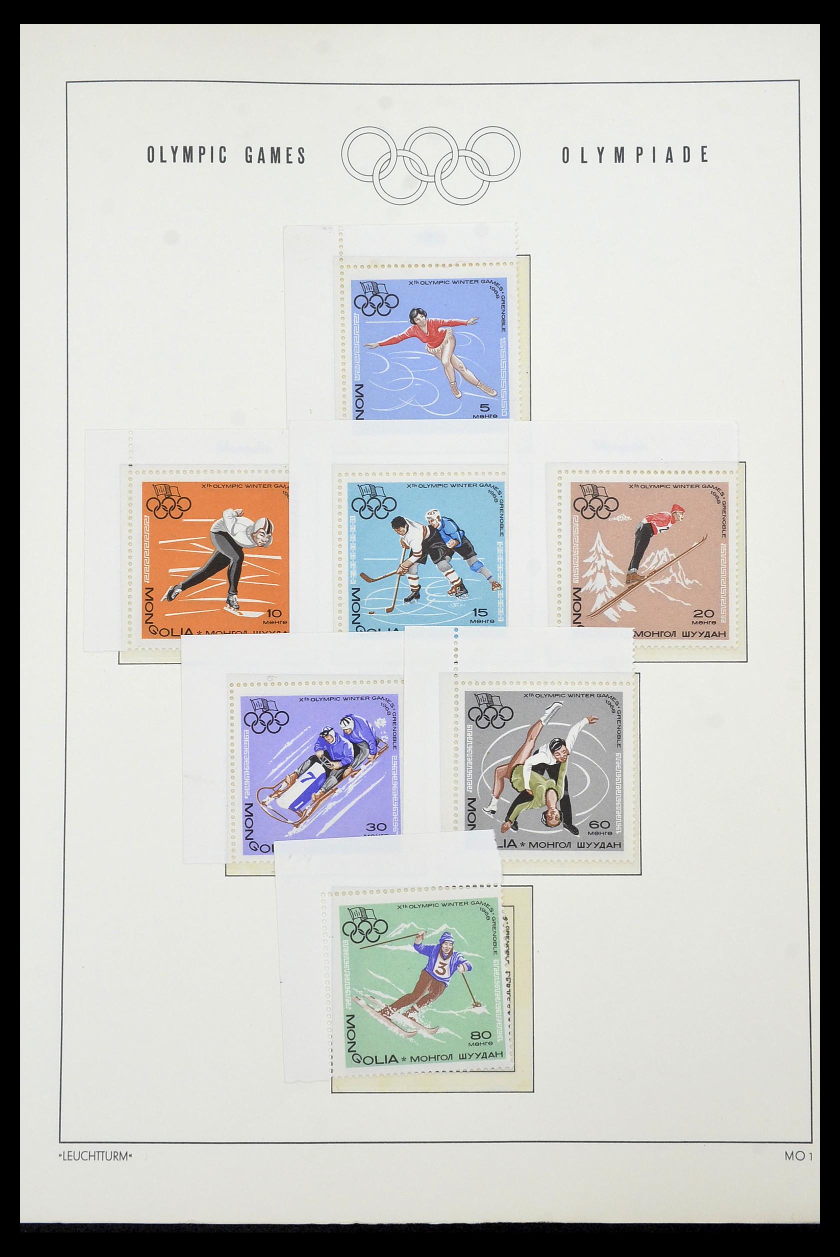 34431 052 - Postzegelverzameling 34431 Olympische Spelen 1964-1968.