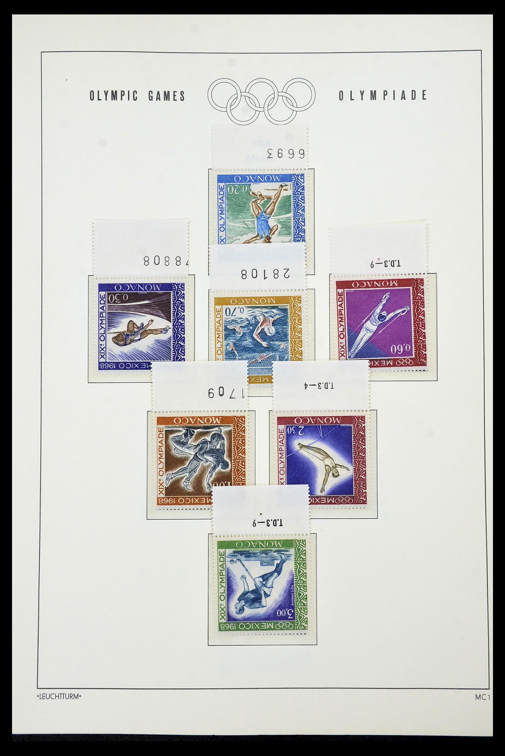 34431 055 - Postzegelverzameling 34431 Olympische Spelen 1964-1968.