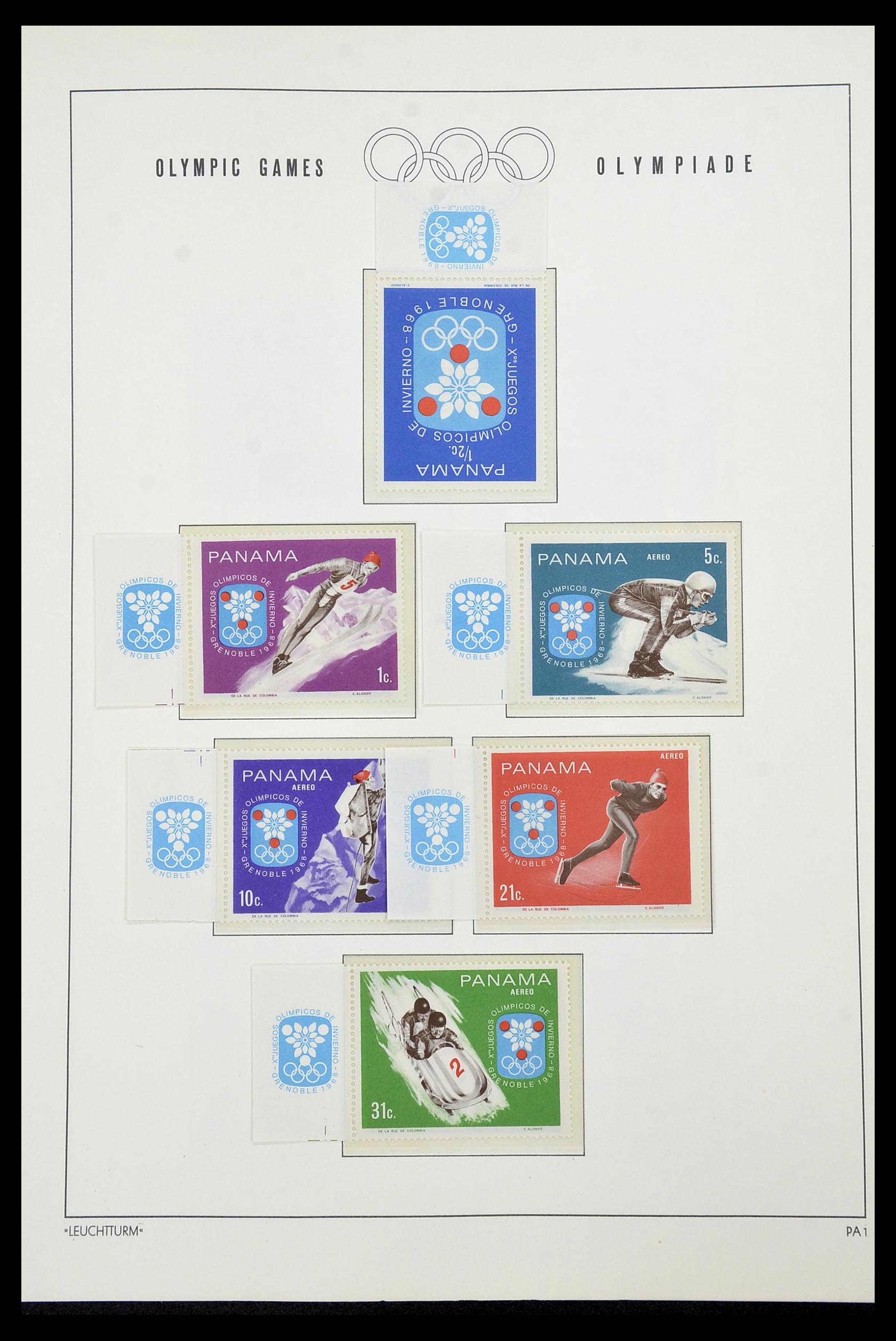 34431 059 - Postzegelverzameling 34431 Olympische Spelen 1964-1968.
