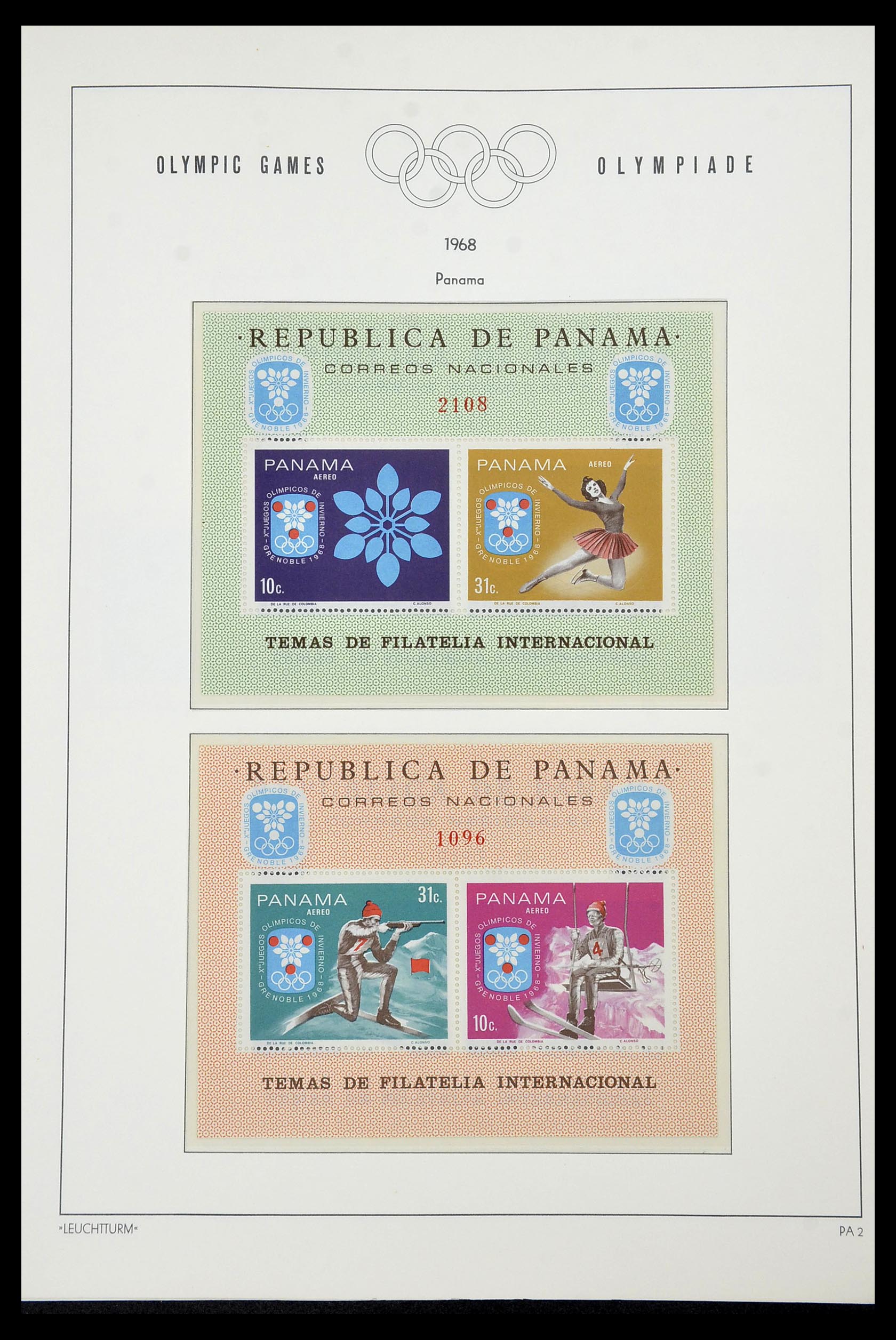 34431 060 - Postzegelverzameling 34431 Olympische Spelen 1964-1968.