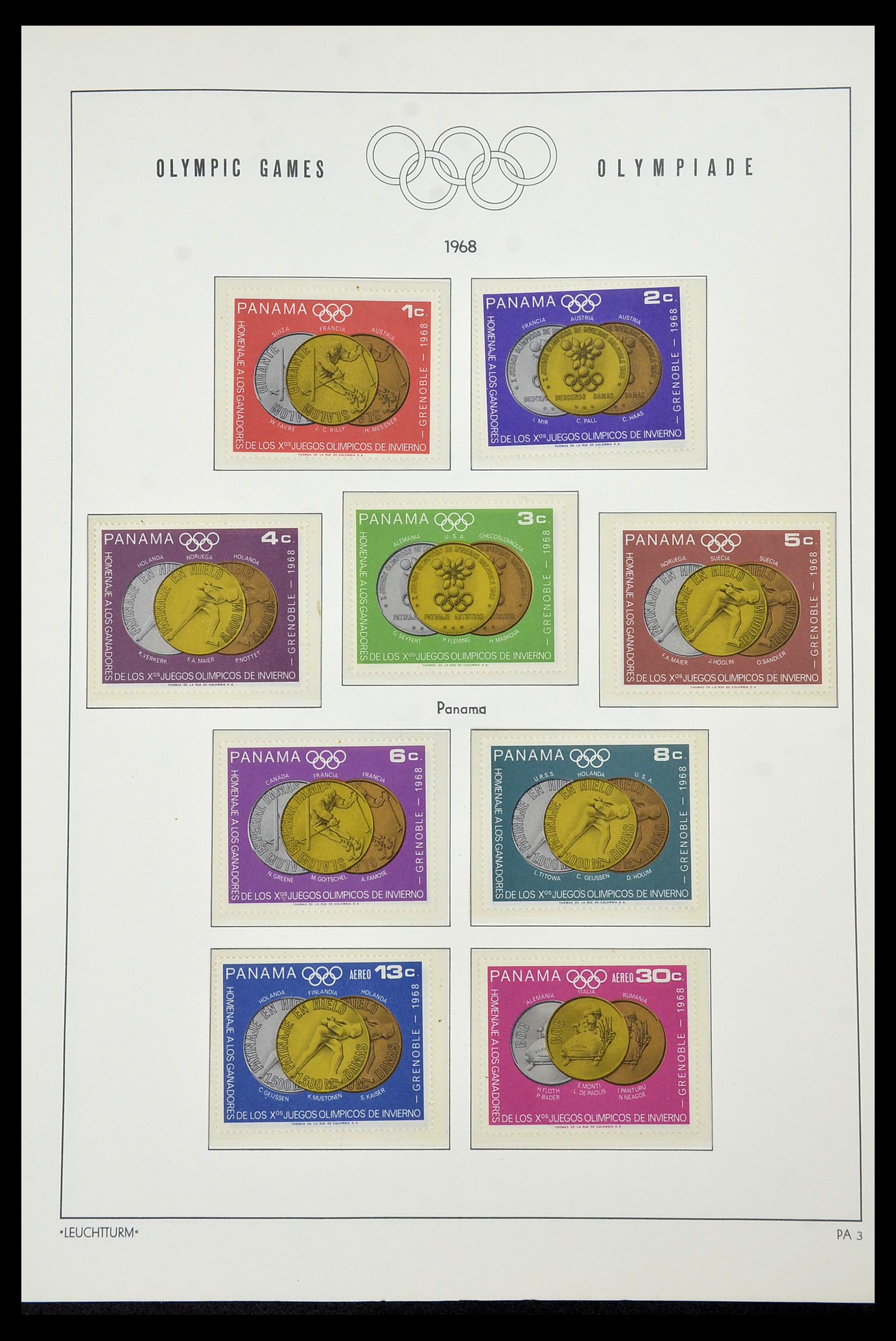 34431 061 - Postzegelverzameling 34431 Olympische Spelen 1964-1968.