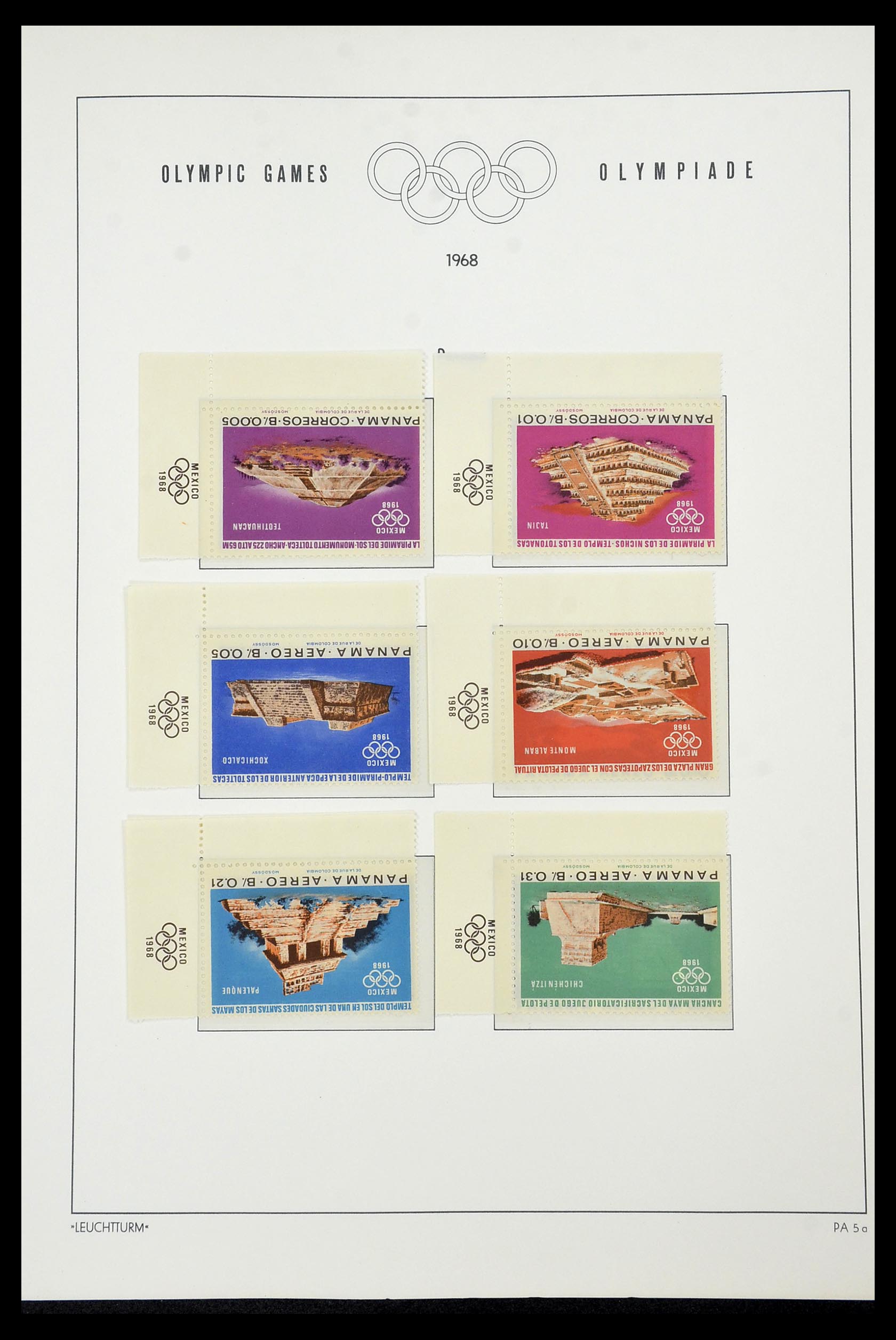 34431 064 - Postzegelverzameling 34431 Olympische Spelen 1964-1968.