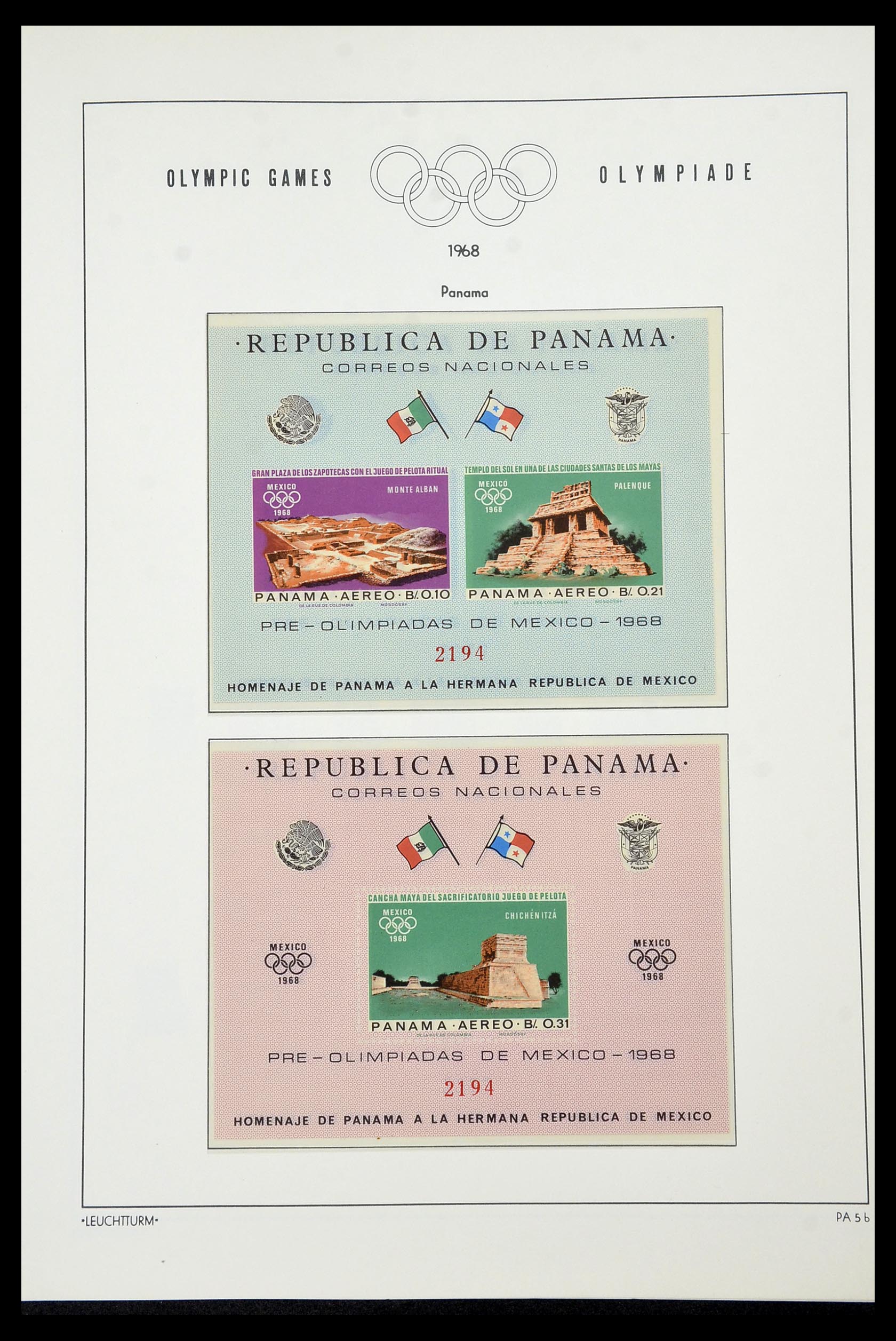 34431 066 - Postzegelverzameling 34431 Olympische Spelen 1964-1968.