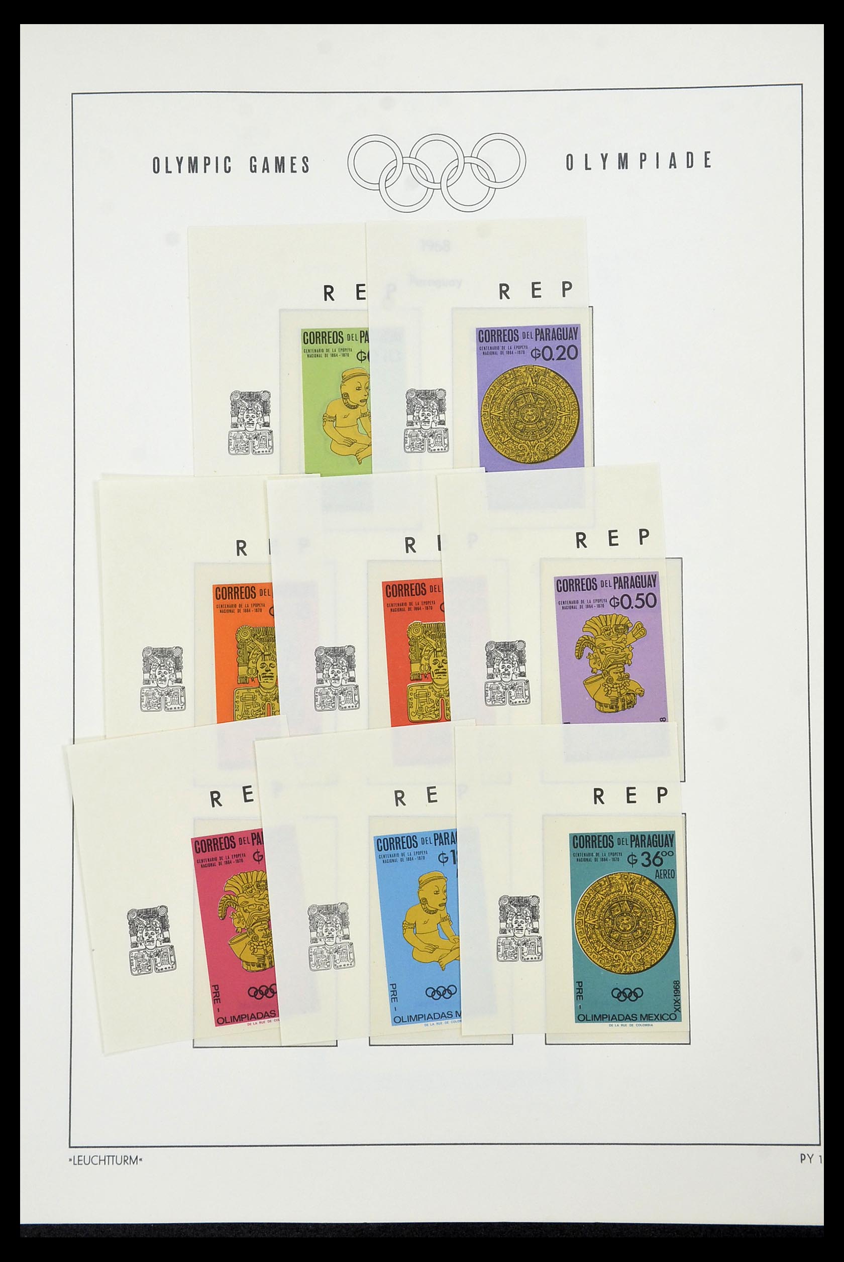34431 067 - Postzegelverzameling 34431 Olympische Spelen 1964-1968.