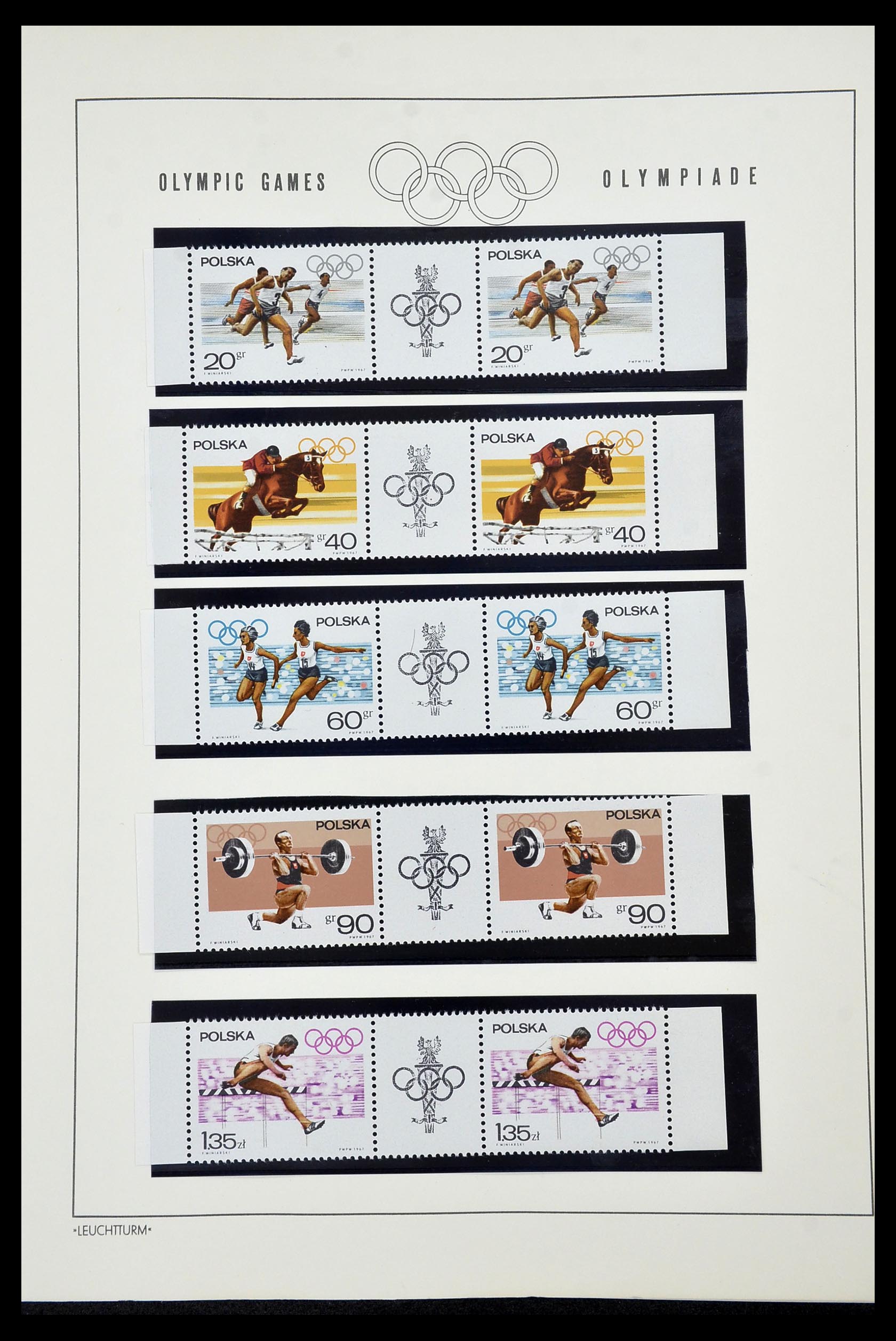 34431 069 - Postzegelverzameling 34431 Olympische Spelen 1964-1968.