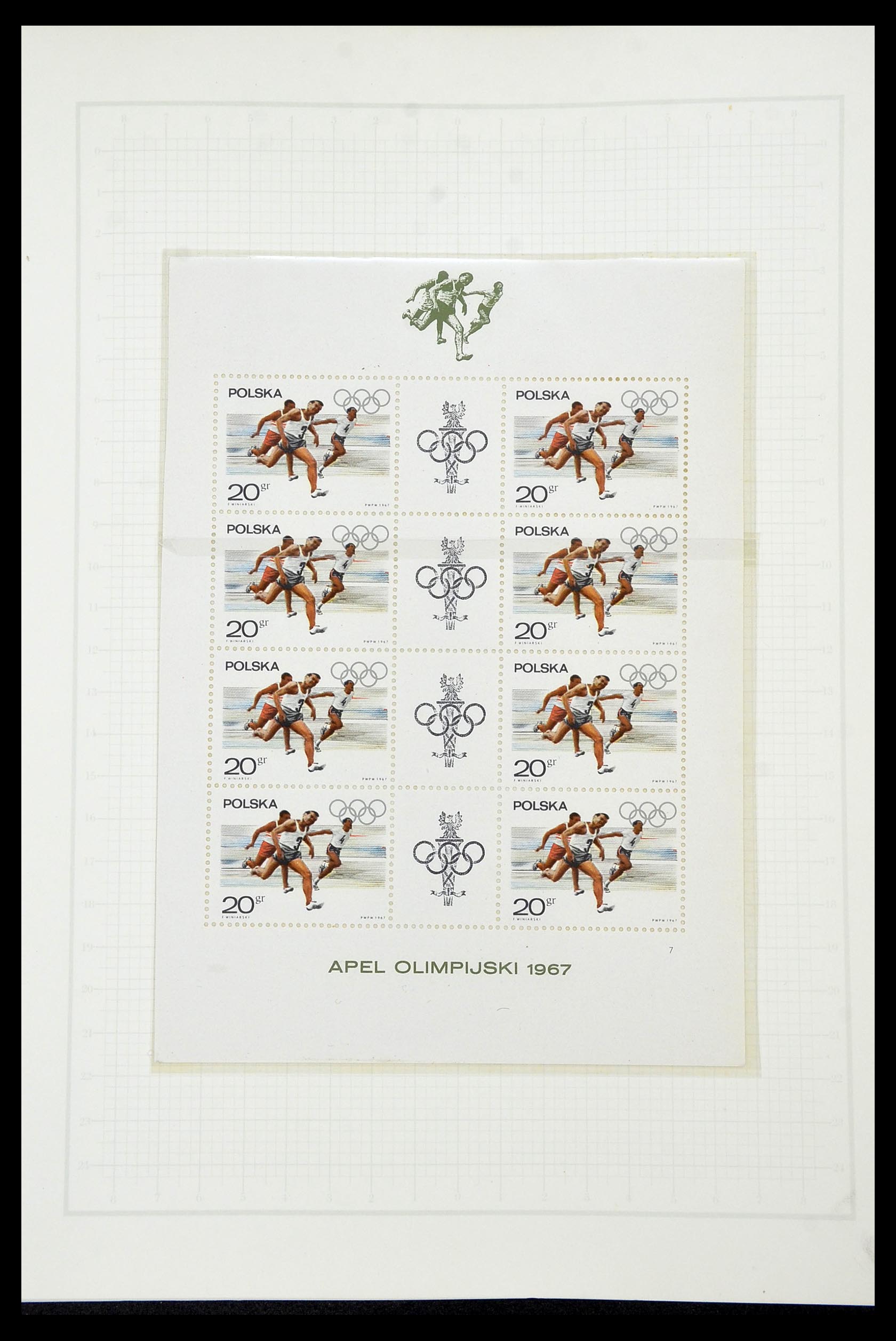 34431 070 - Postzegelverzameling 34431 Olympische Spelen 1964-1968.