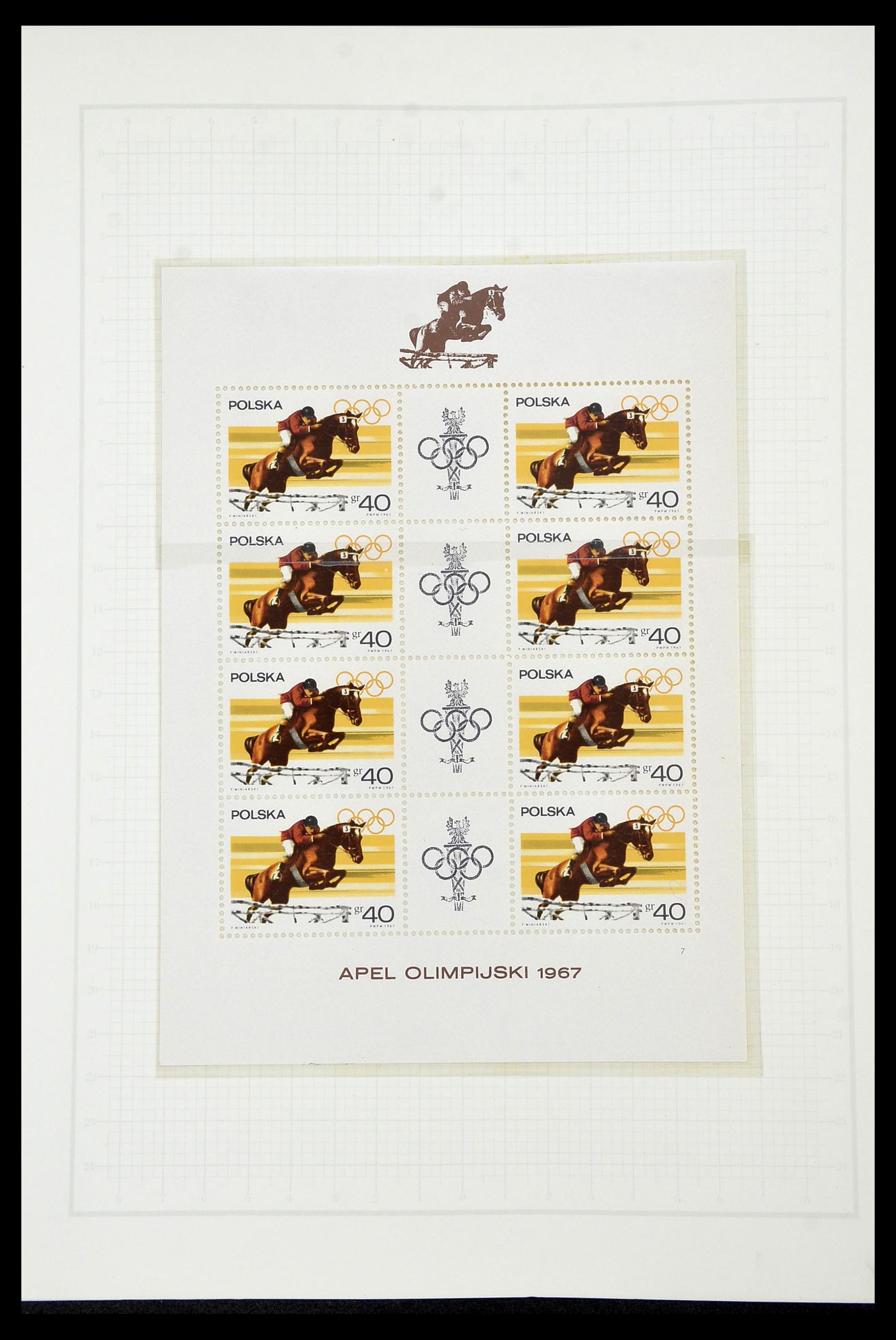 34431 071 - Postzegelverzameling 34431 Olympische Spelen 1964-1968.