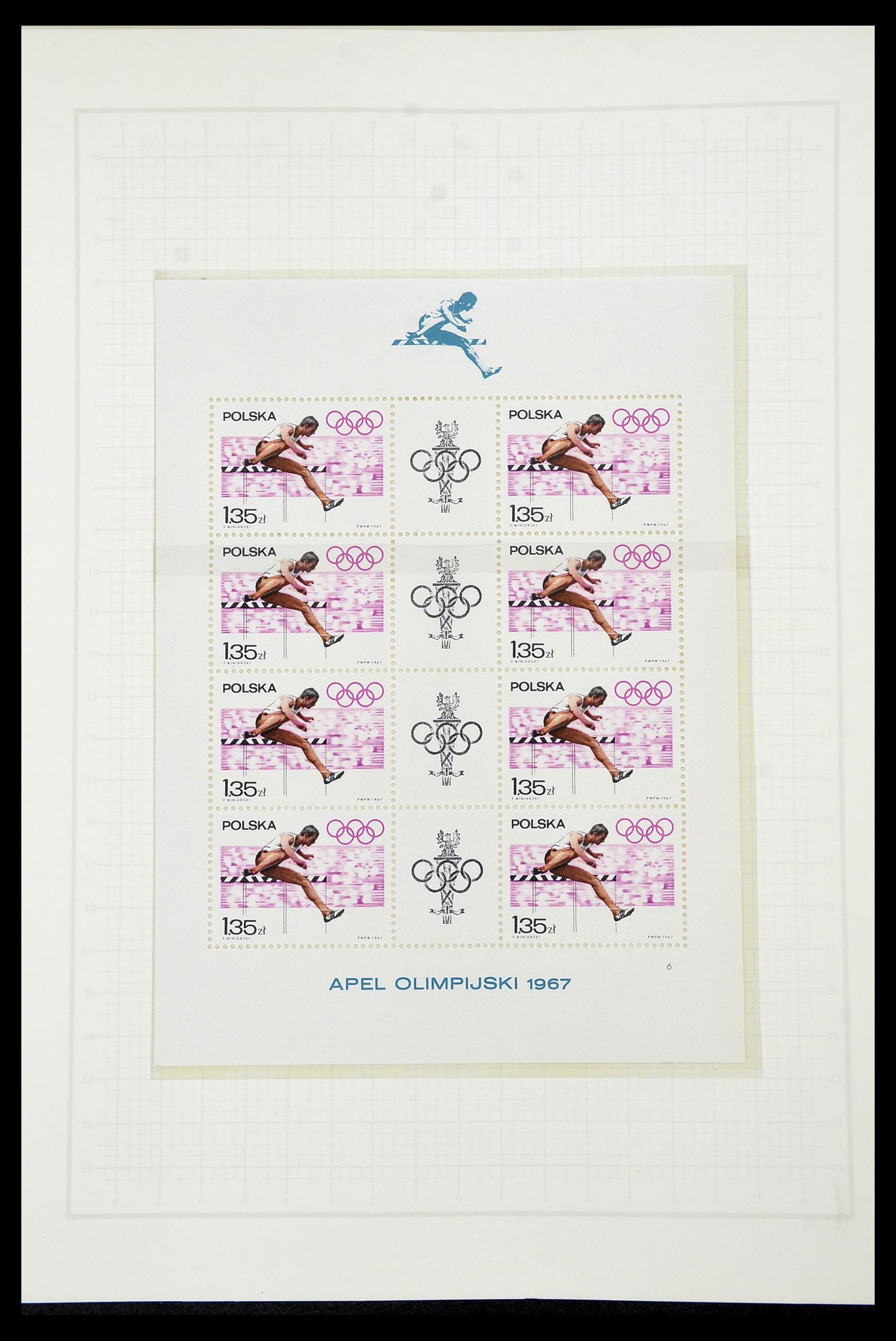 34431 074 - Postzegelverzameling 34431 Olympische Spelen 1964-1968.