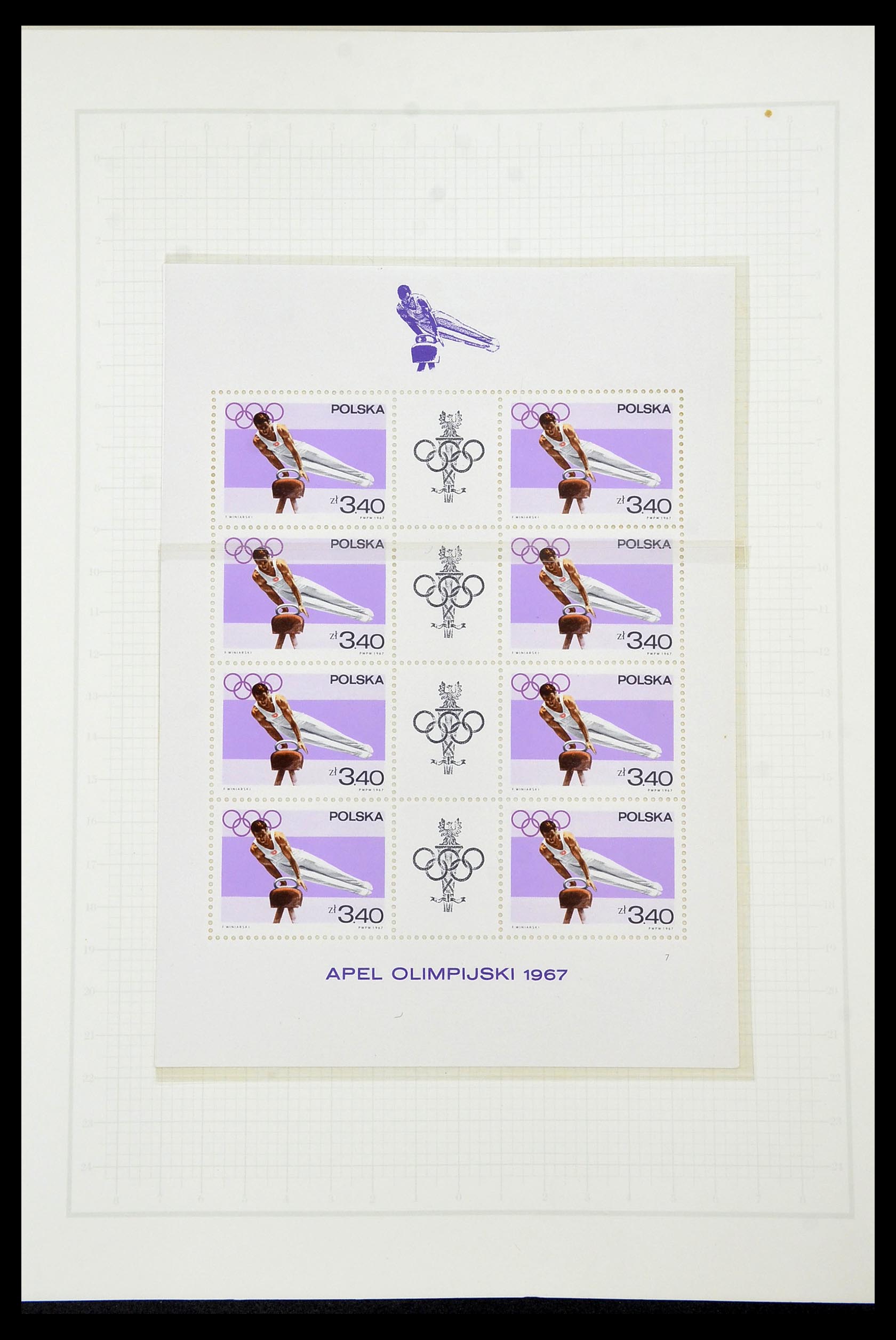 34431 075 - Postzegelverzameling 34431 Olympische Spelen 1964-1968.