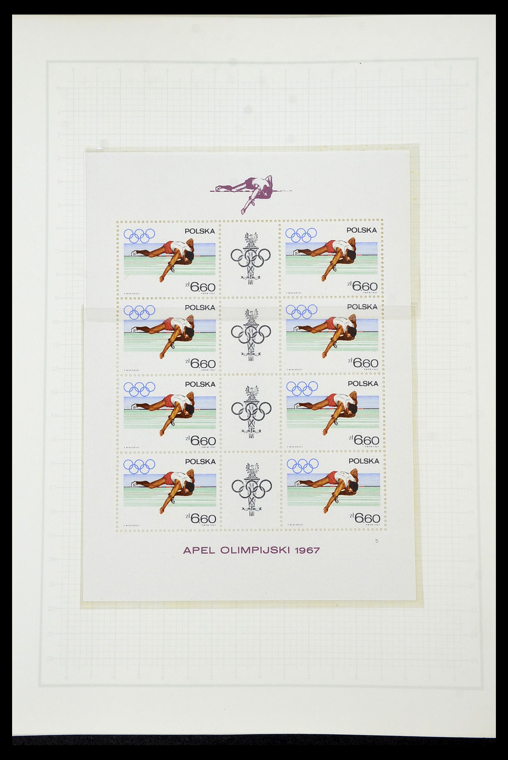 34431 076 - Postzegelverzameling 34431 Olympische Spelen 1964-1968.