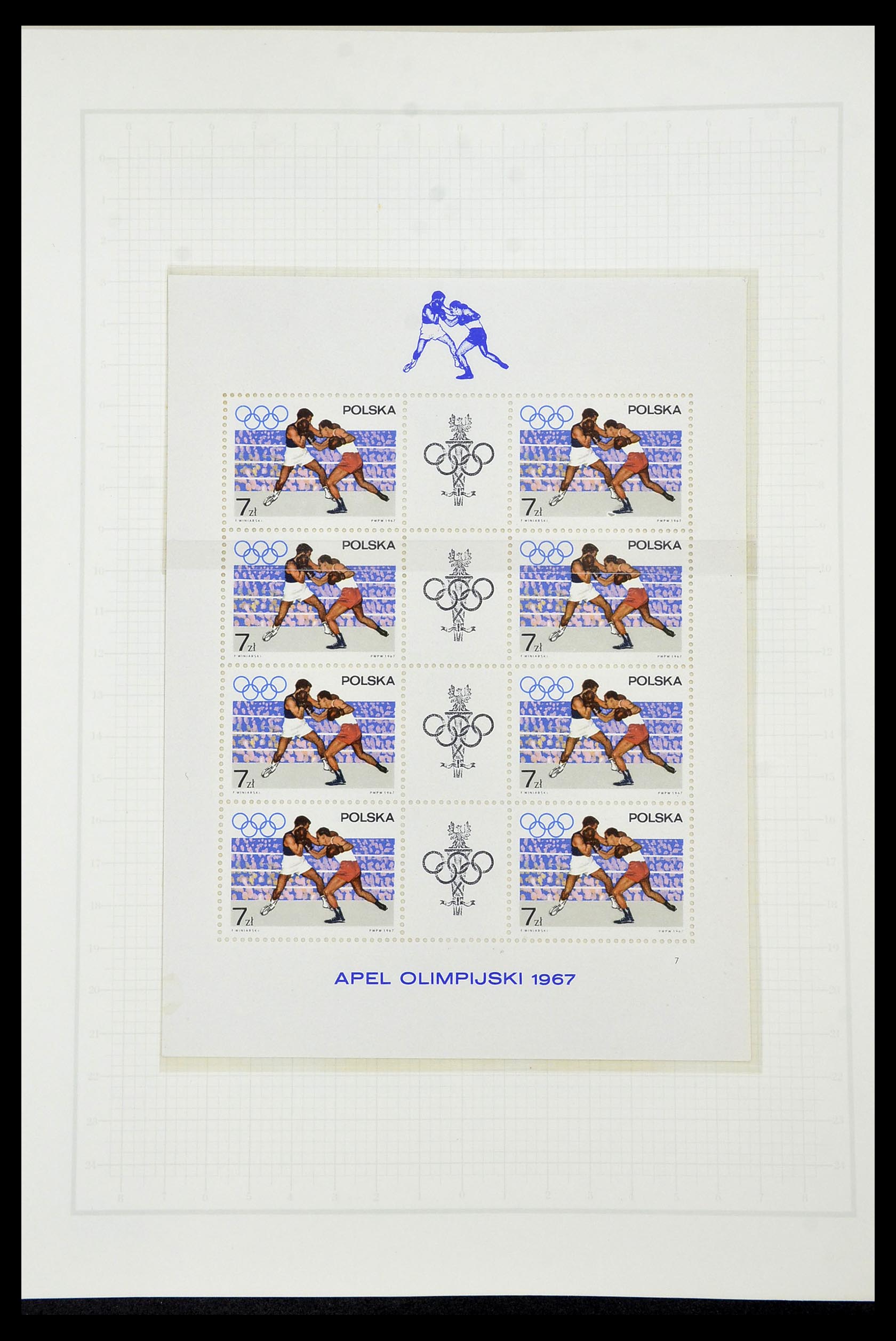 34431 077 - Postzegelverzameling 34431 Olympische Spelen 1964-1968.