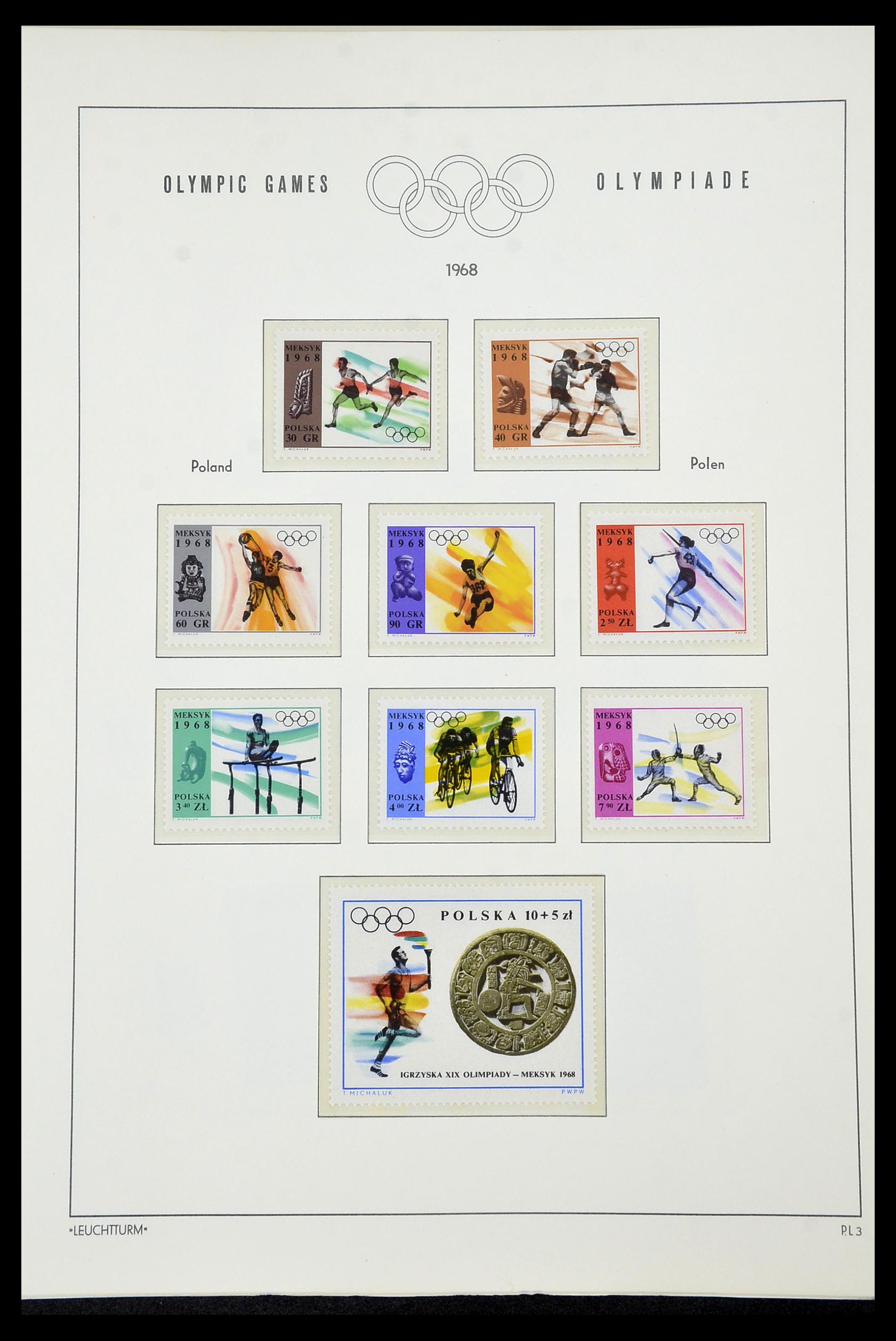 34431 079 - Postzegelverzameling 34431 Olympische Spelen 1964-1968.
