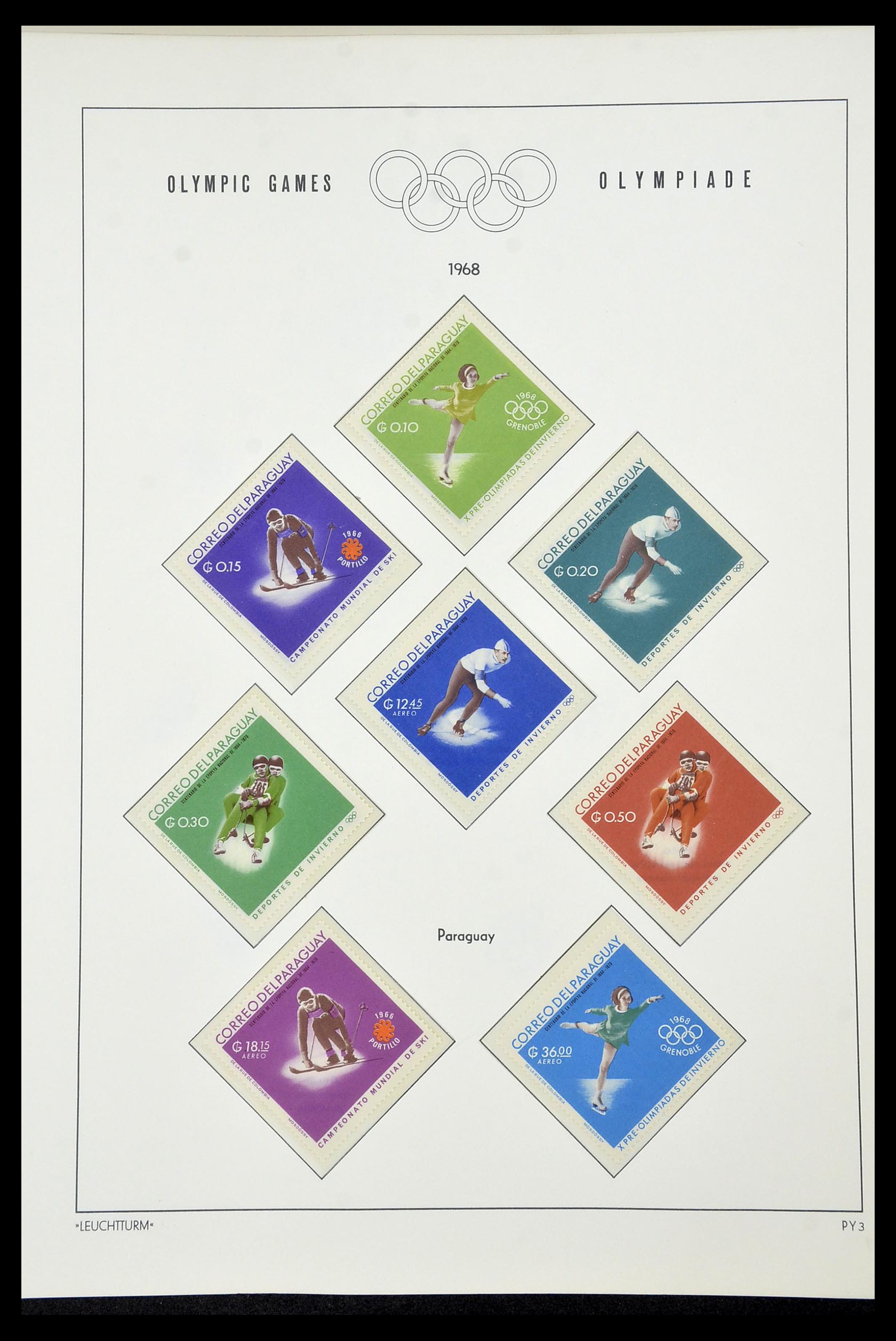34431 083 - Postzegelverzameling 34431 Olympische Spelen 1964-1968.