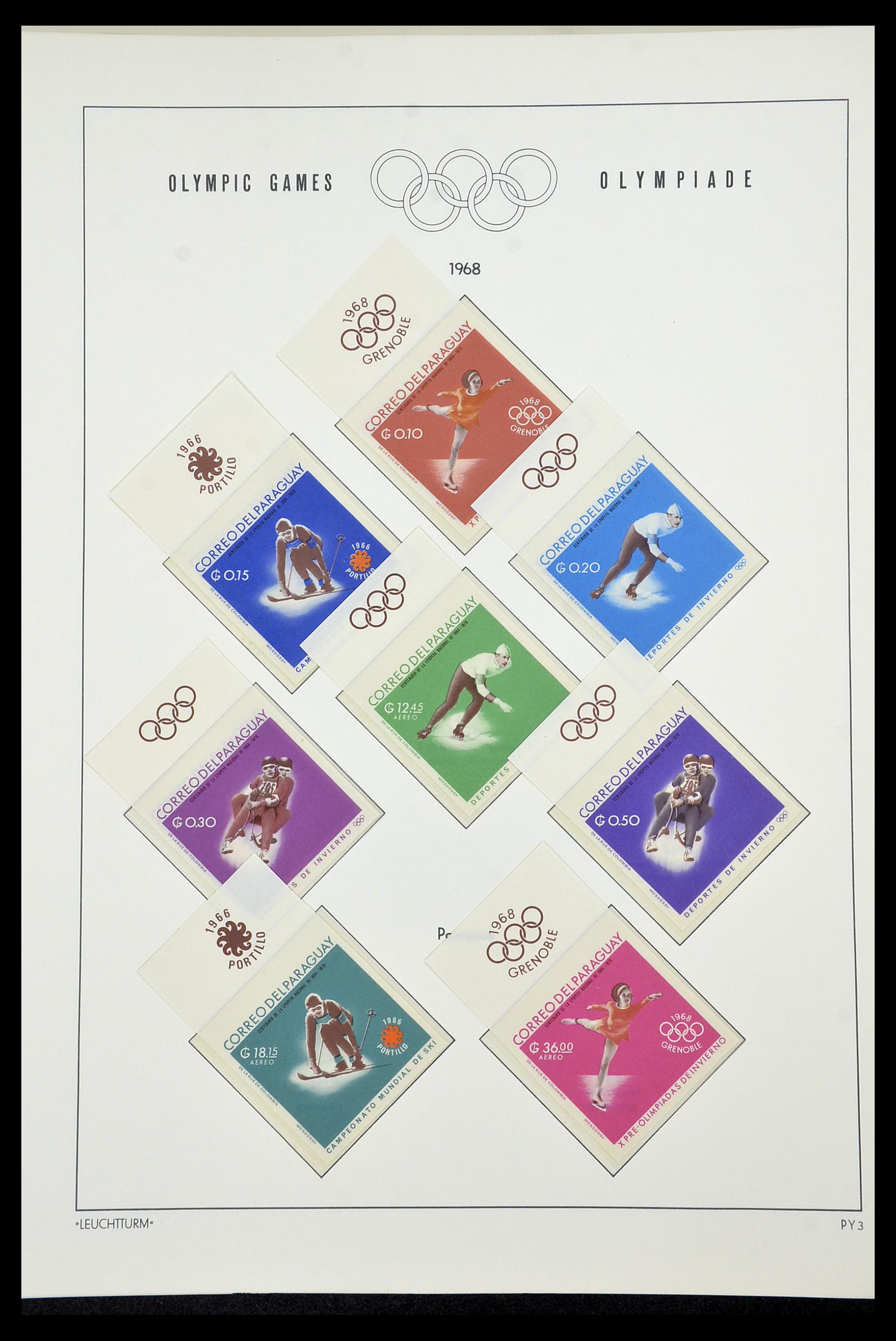 34431 084 - Postzegelverzameling 34431 Olympische Spelen 1964-1968.