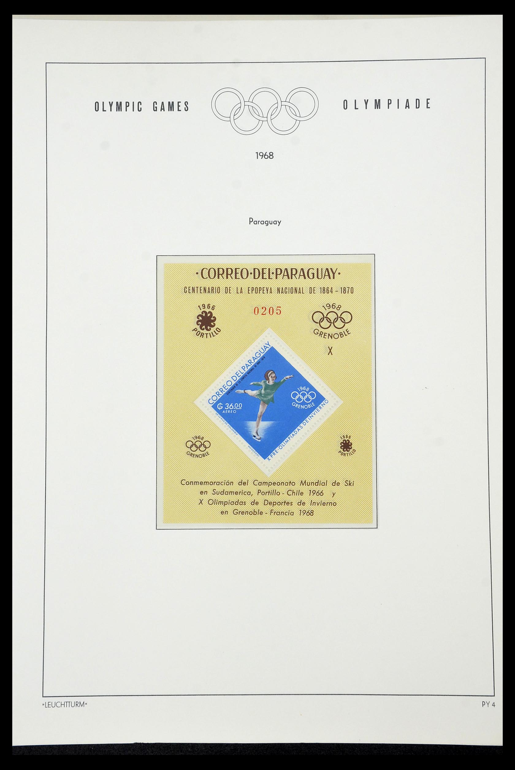 34431 085 - Postzegelverzameling 34431 Olympische Spelen 1964-1968.