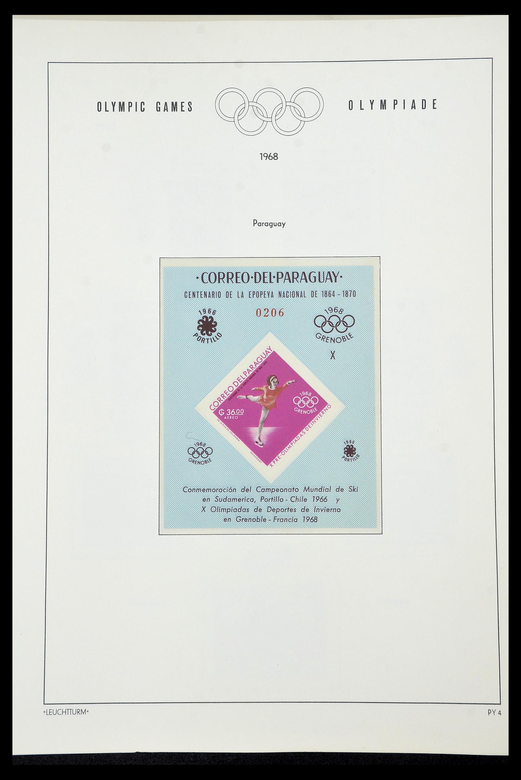 34431 086 - Postzegelverzameling 34431 Olympische Spelen 1964-1968.