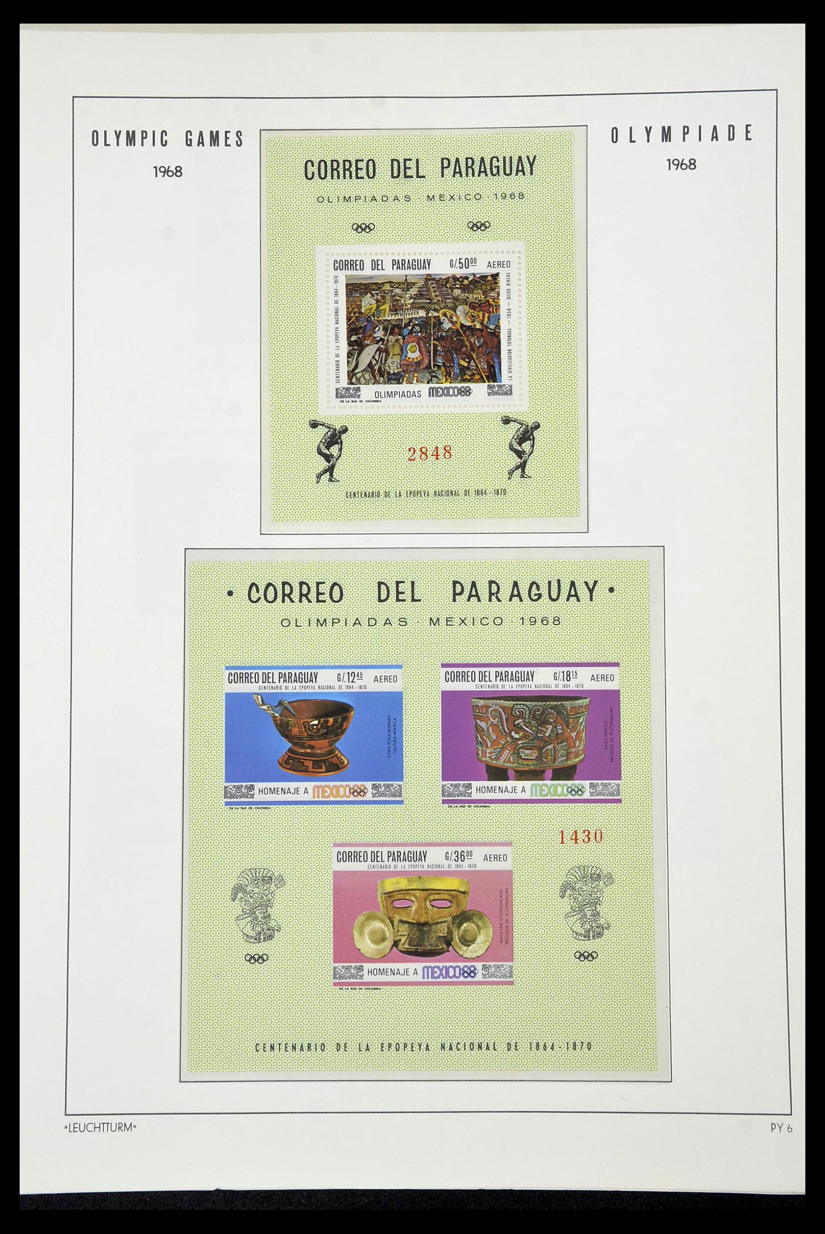 34431 088 - Postzegelverzameling 34431 Olympische Spelen 1964-1968.
