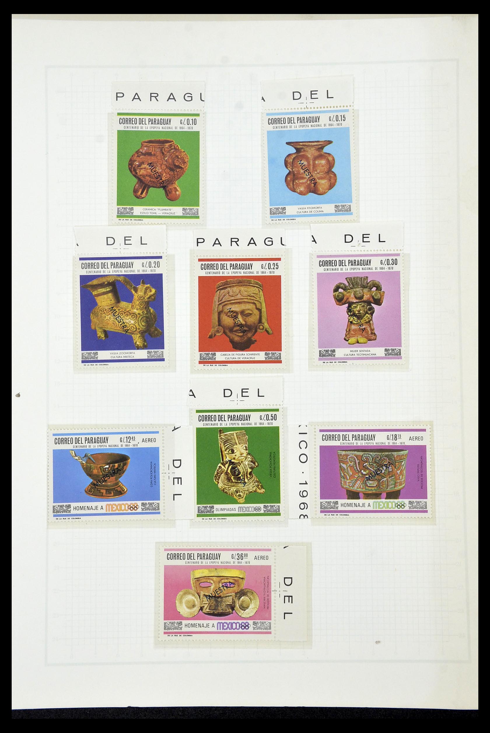 34431 089 - Postzegelverzameling 34431 Olympische Spelen 1964-1968.