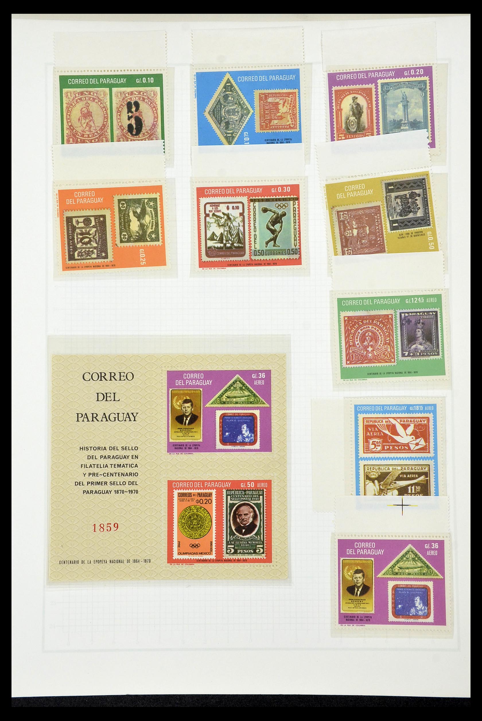 34431 091 - Postzegelverzameling 34431 Olympische Spelen 1964-1968.